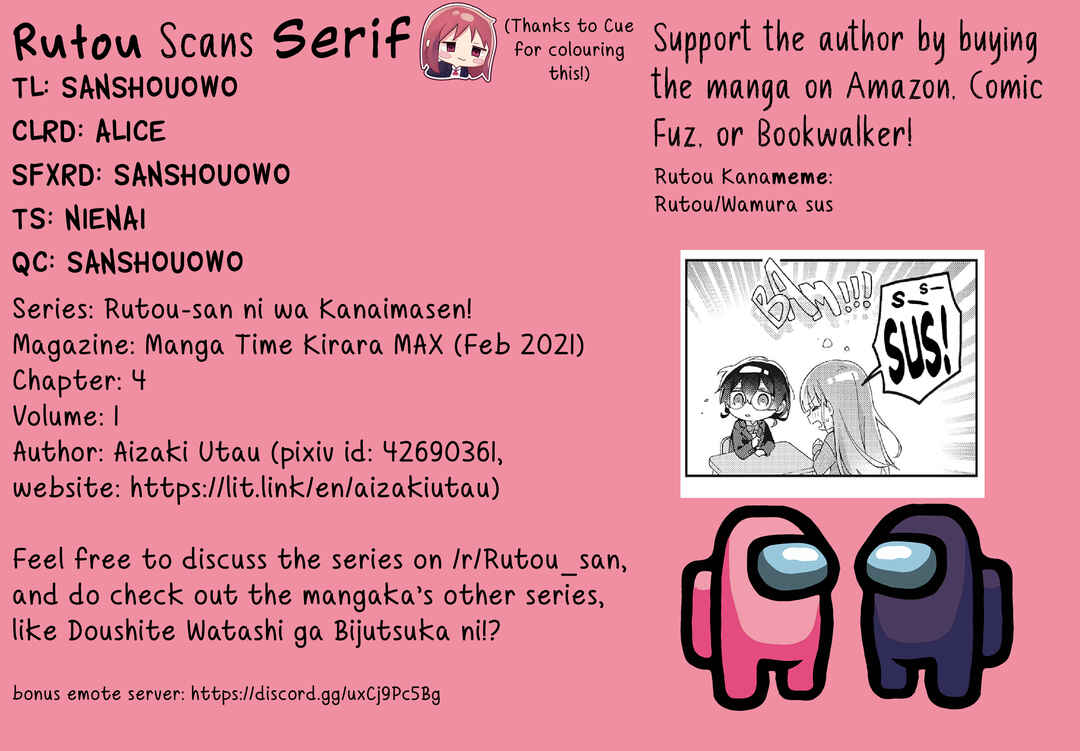 Page 12 Chapter 4 Rutou-san ni wa Kanaimasen!