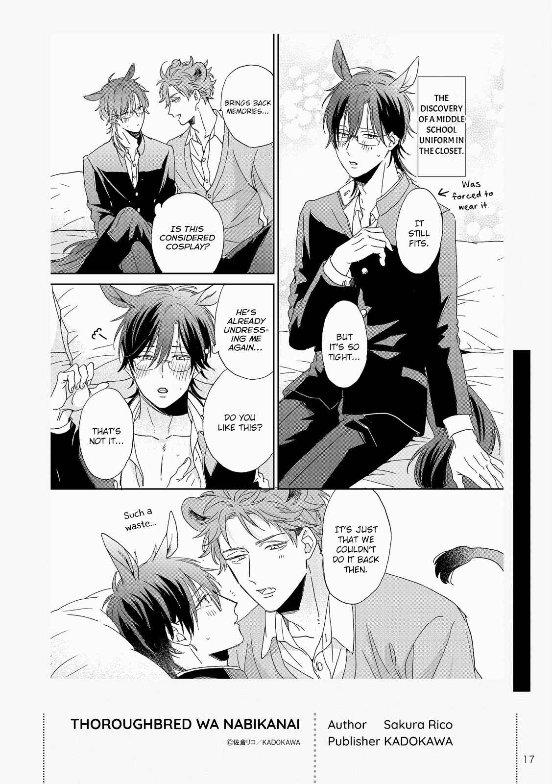 Page 31 Chapter 5.5 Thoroughbred wa Nabikanai