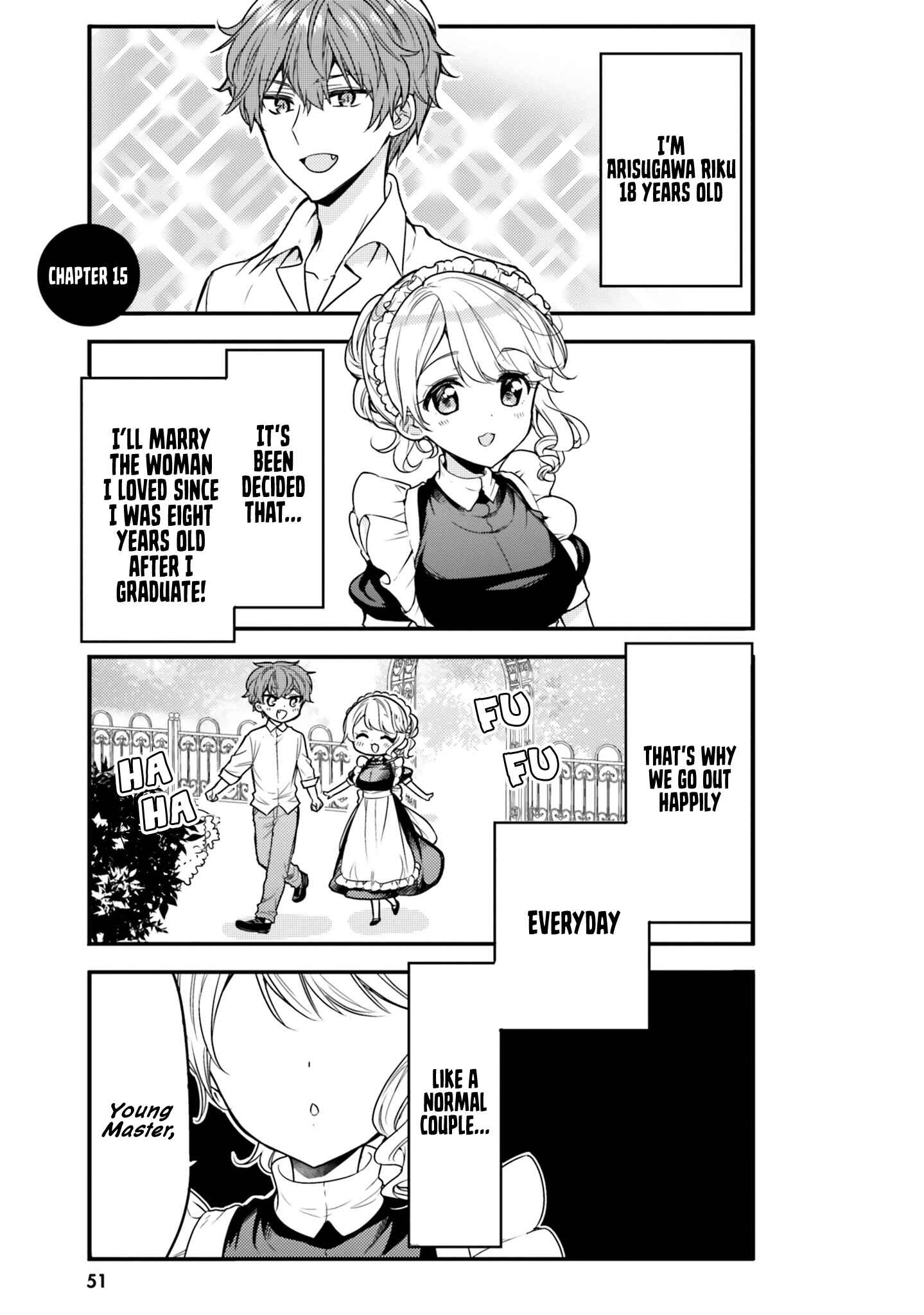 Page 1 Chapter 15 Tekito na Maid no Oneesan & Erasou de Ichizu na Botchan