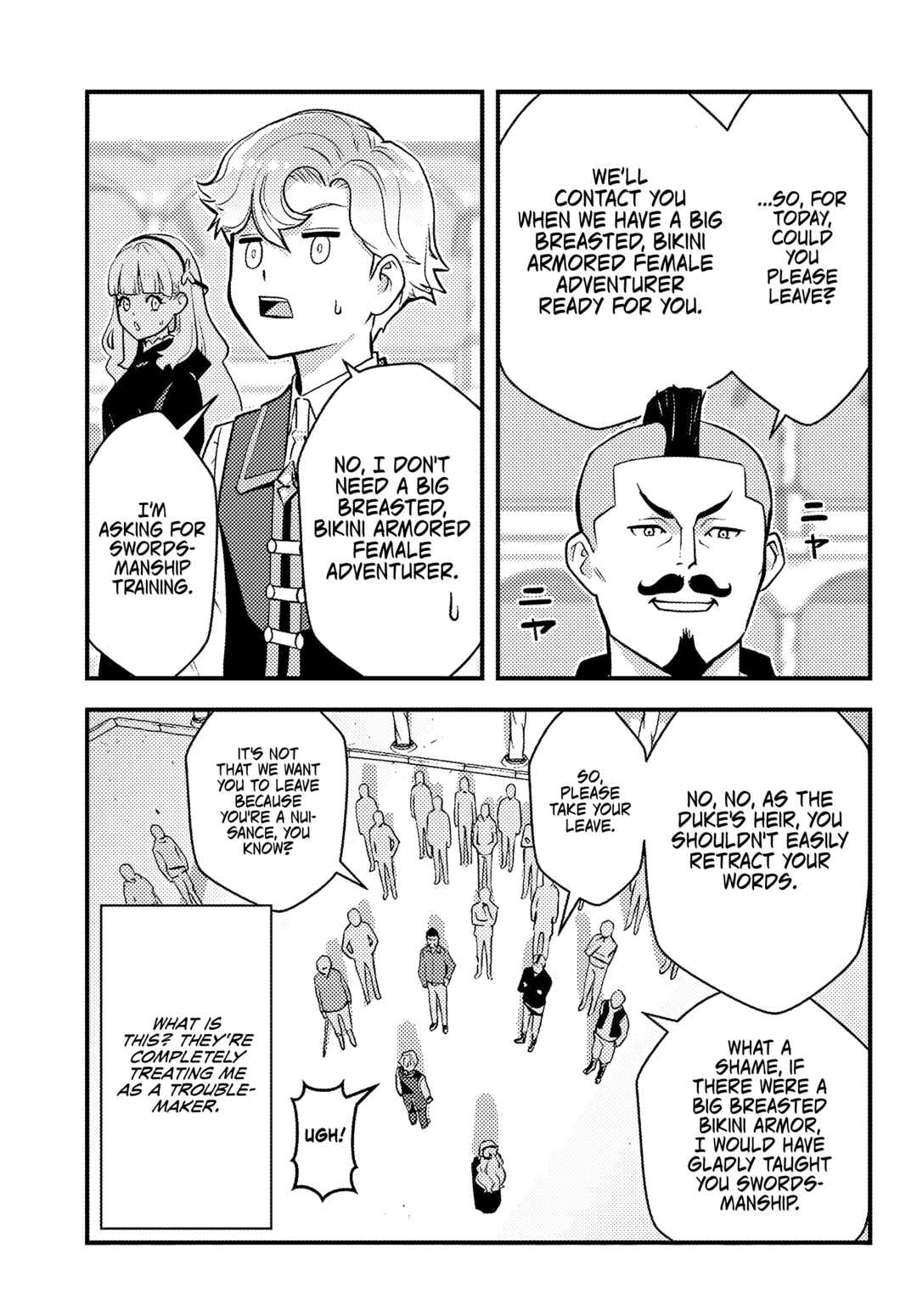 Page 14 Chapter 3.1 Kuzulesse Oblige - 18-kin Game Sekai no Kuzu Akuyaku ni Tensei Shiteshimatta Ore wa, Gensaku Chishiki no Chikara de Doushite mo Mob Jinsei wo Tsukami Toritai