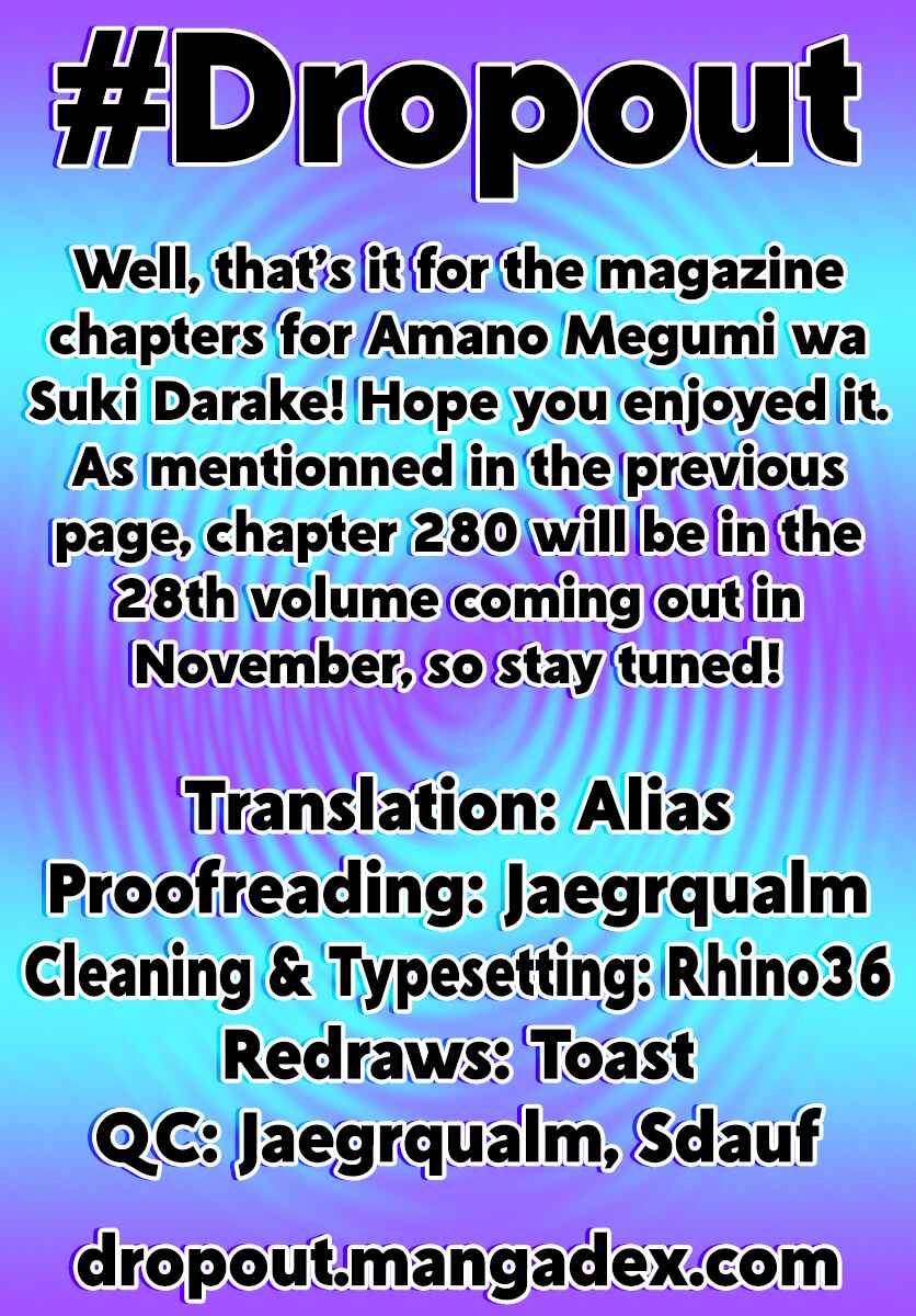 Page 18 Chapter 279 Amano Megumi wa Suki Darake!