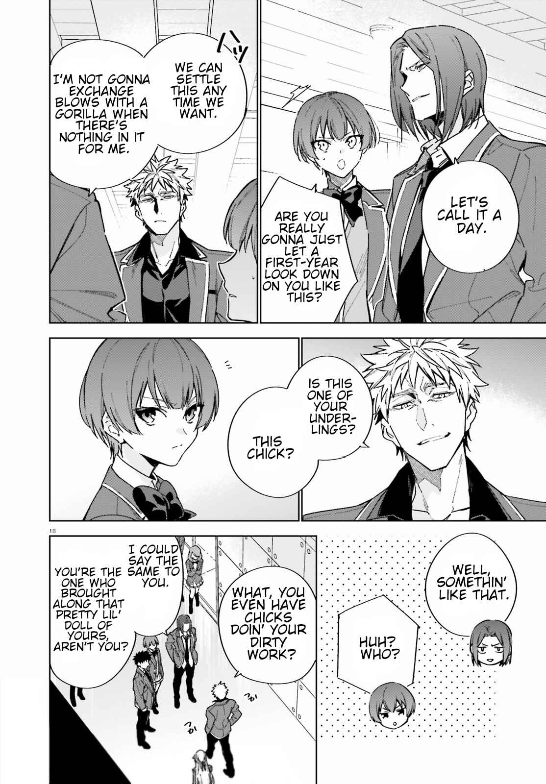 Page 18 Chapter 3 Youkoso Jitsuryoku Shijou Shugi no Kyoushitsu e: 2-nensei-hen