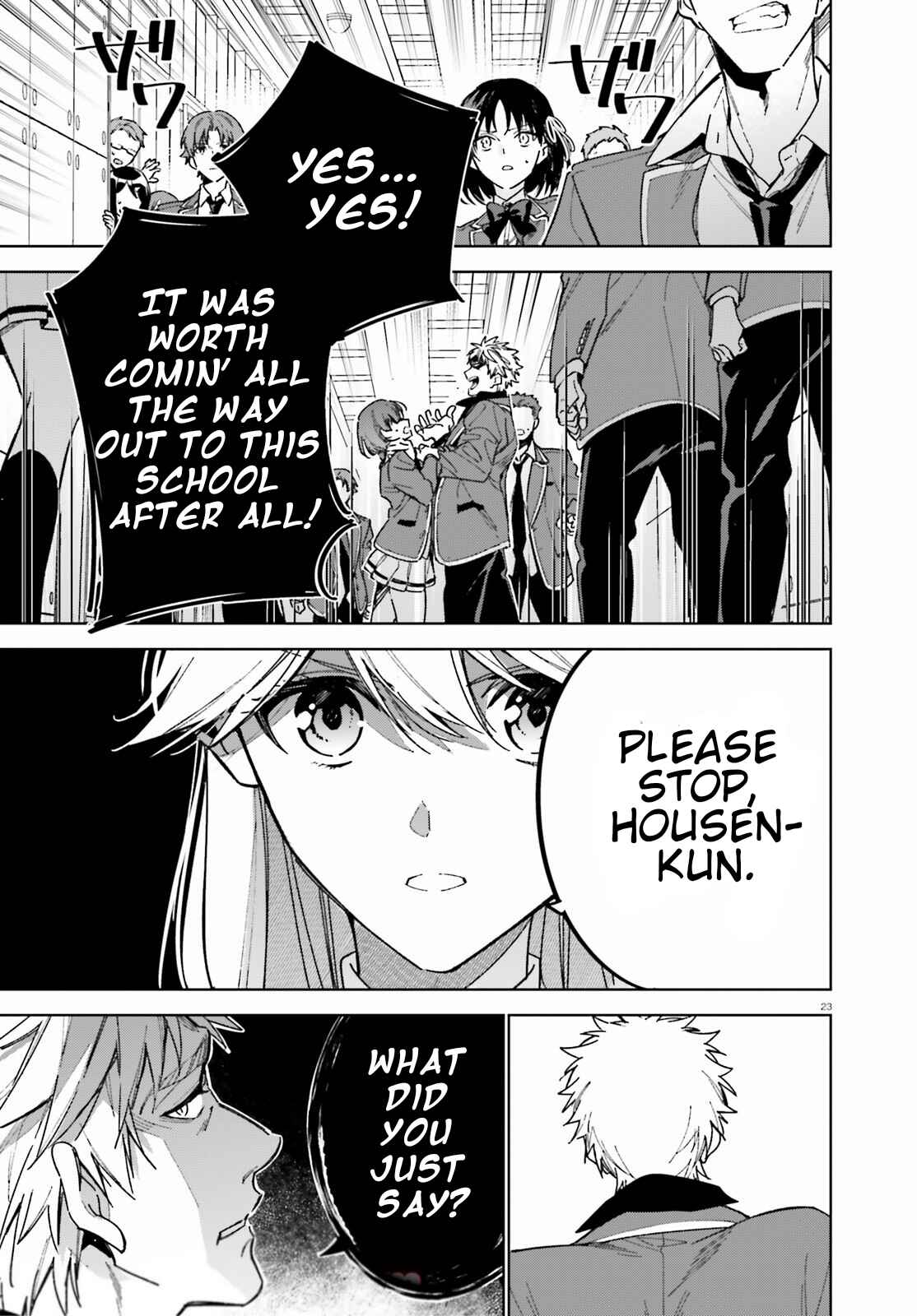 Page 23 Chapter 3 Youkoso Jitsuryoku Shijou Shugi no Kyoushitsu e: 2-nensei-hen
