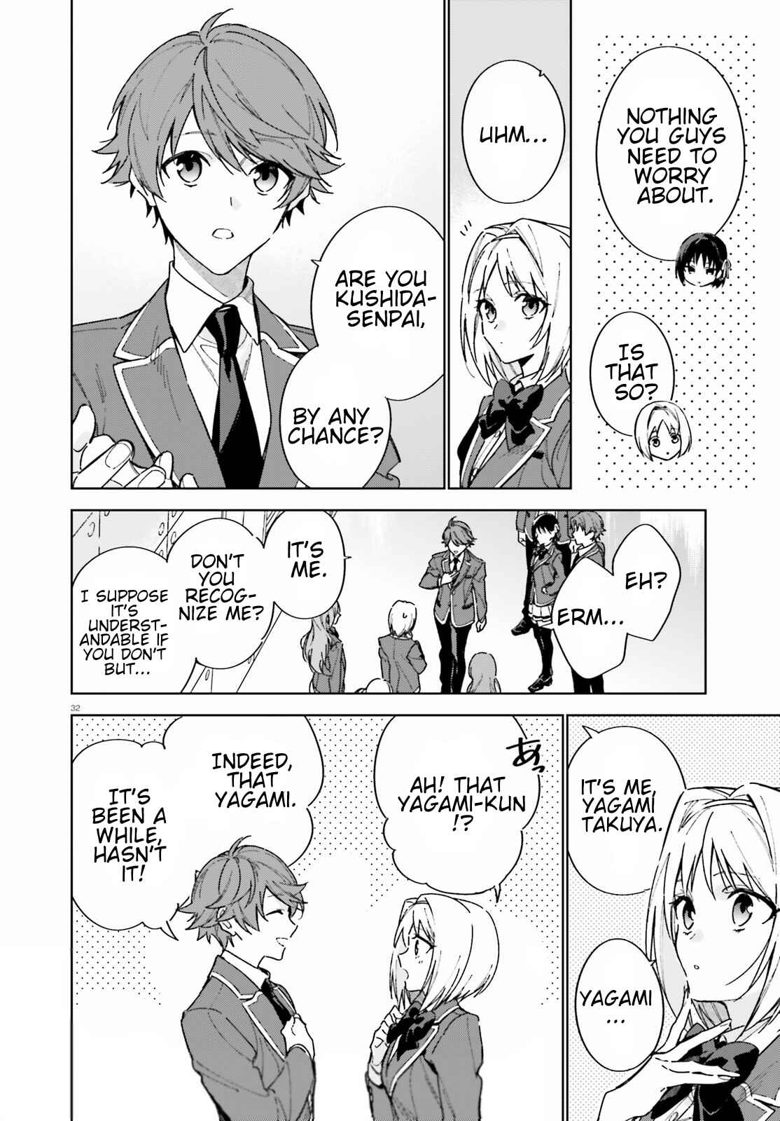 Page 32 Chapter 3 Youkoso Jitsuryoku Shijou Shugi no Kyoushitsu e: 2-nensei-hen