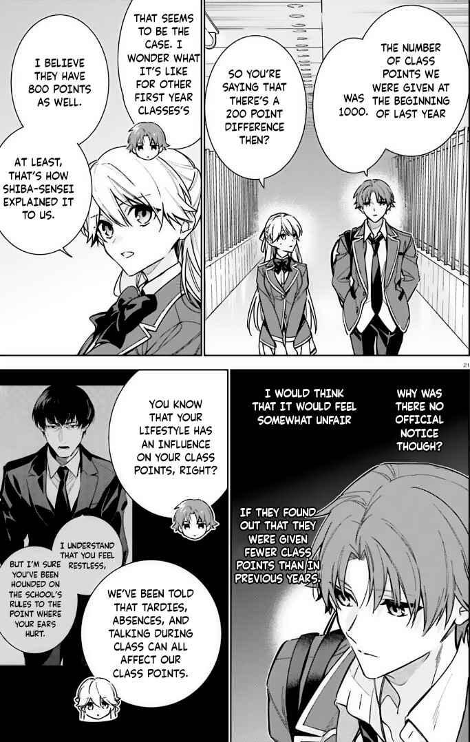 Page 21 Chapter 11 Youkoso Jitsuryoku Shijou Shugi no Kyoushitsu e: 2-nensei-hen