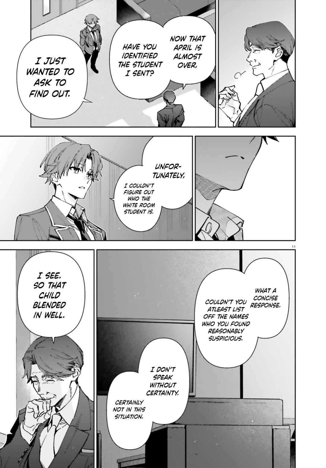 Page 11 Chapter 19 Youkoso Jitsuryoku Shijou Shugi no Kyoushitsu e: 2-nensei-hen