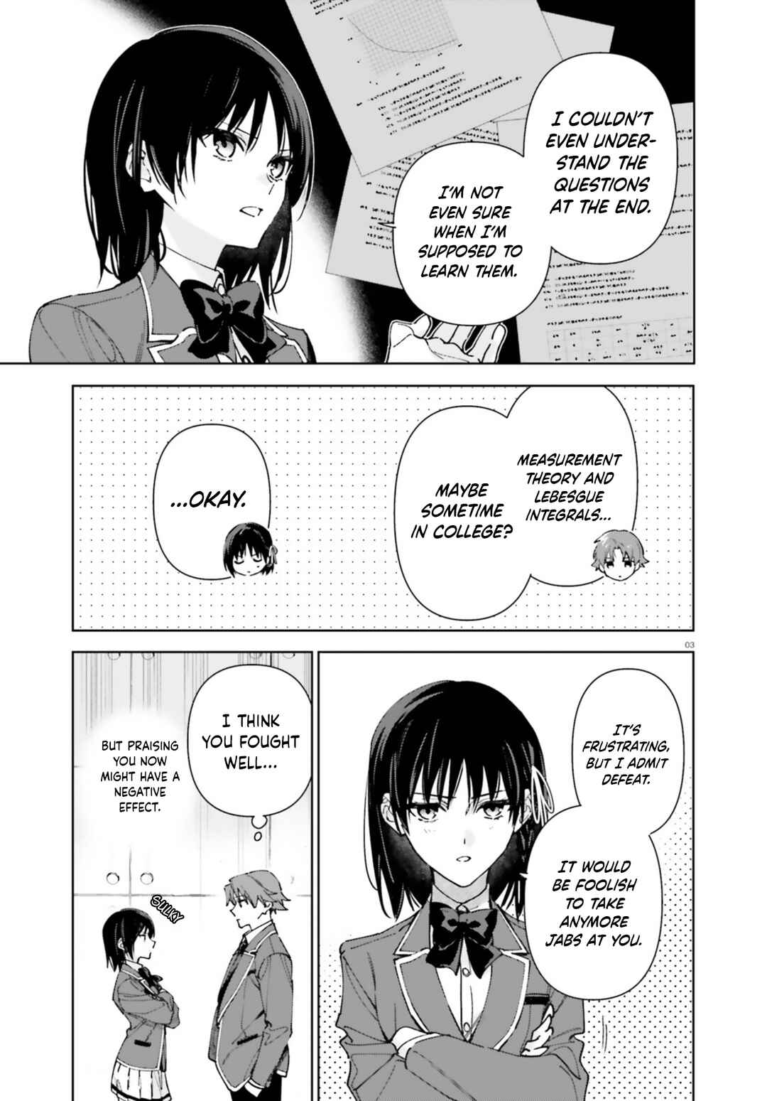 Page 3 Chapter 19 Youkoso Jitsuryoku Shijou Shugi no Kyoushitsu e: 2-nensei-hen