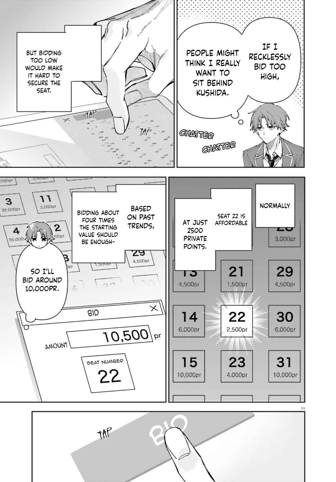 Page 11 Chapter 19.70 Youkoso Jitsuryoku Shijou Shugi no Kyoushitsu e: 2-nensei-hen