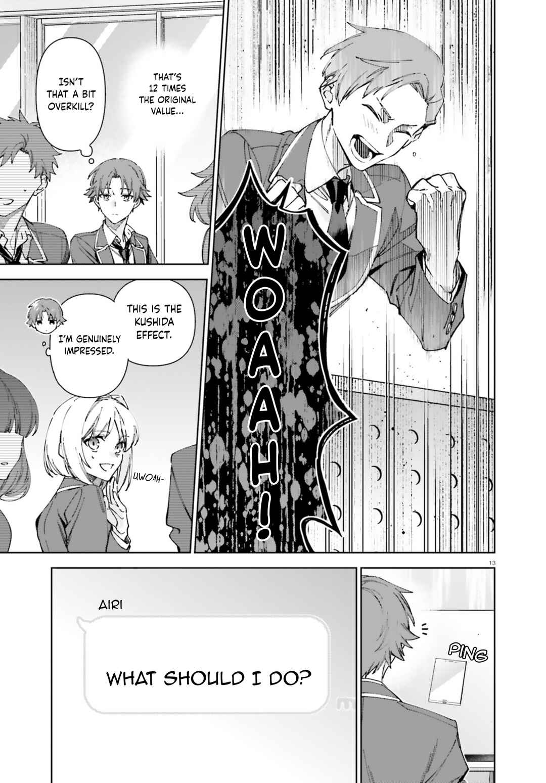 Page 13 Chapter 19.70 Youkoso Jitsuryoku Shijou Shugi no Kyoushitsu e: 2-nensei-hen