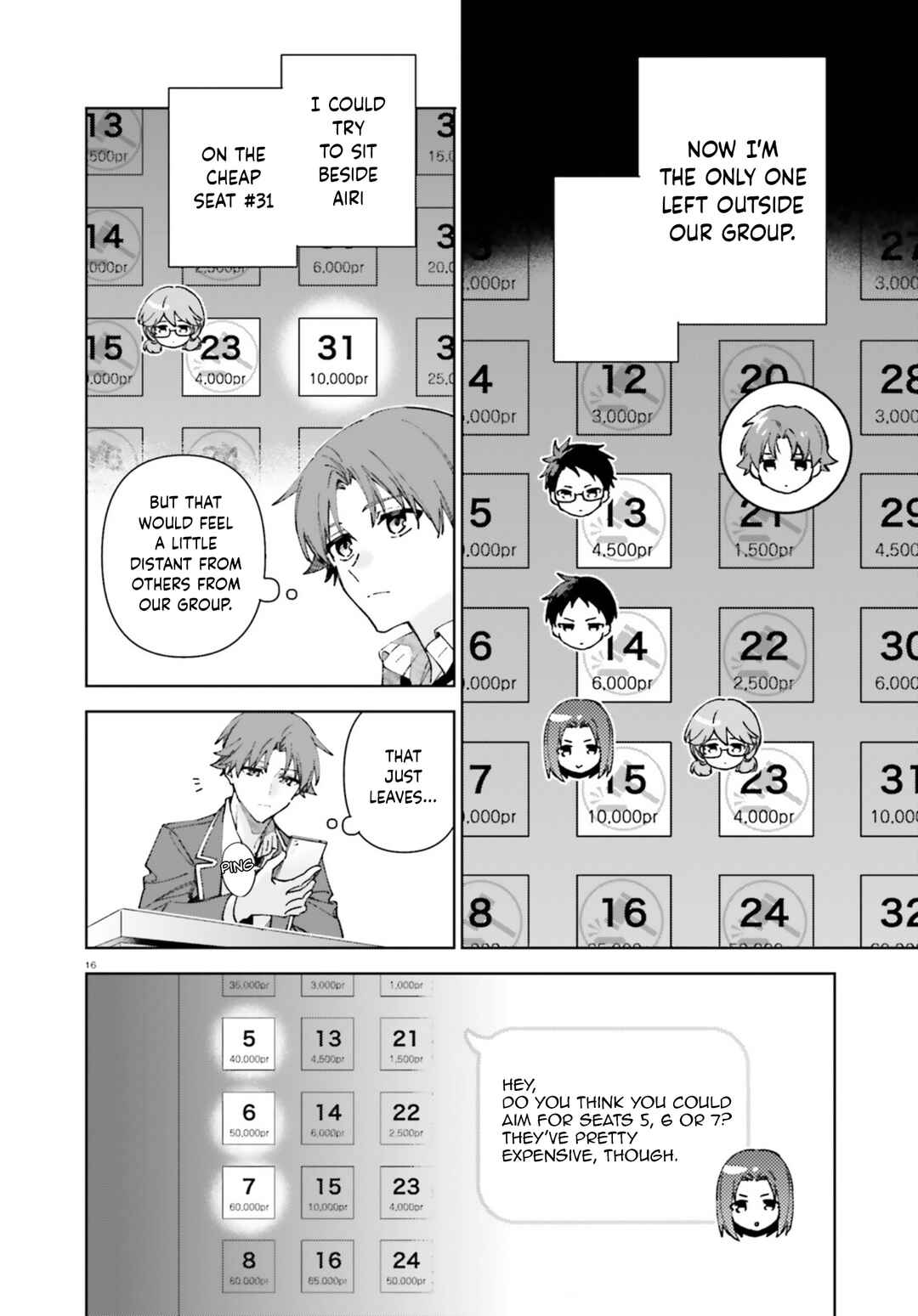 Page 16 Chapter 19.70 Youkoso Jitsuryoku Shijou Shugi no Kyoushitsu e: 2-nensei-hen