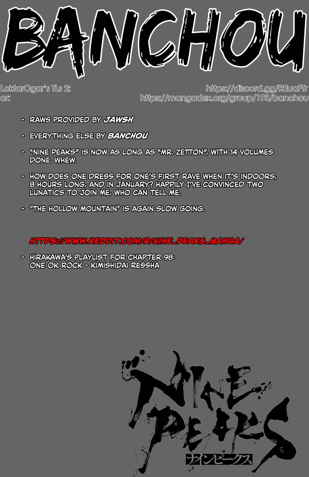 Page 1 Chapter 98 Nine Peaks