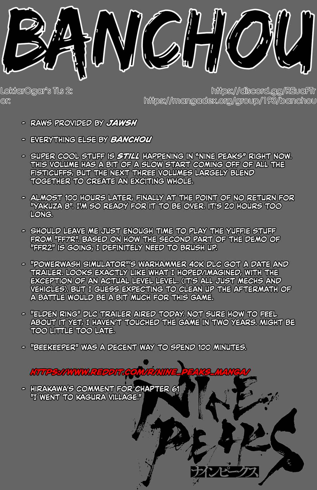 Page 1 Chapter 61 Nine Peaks