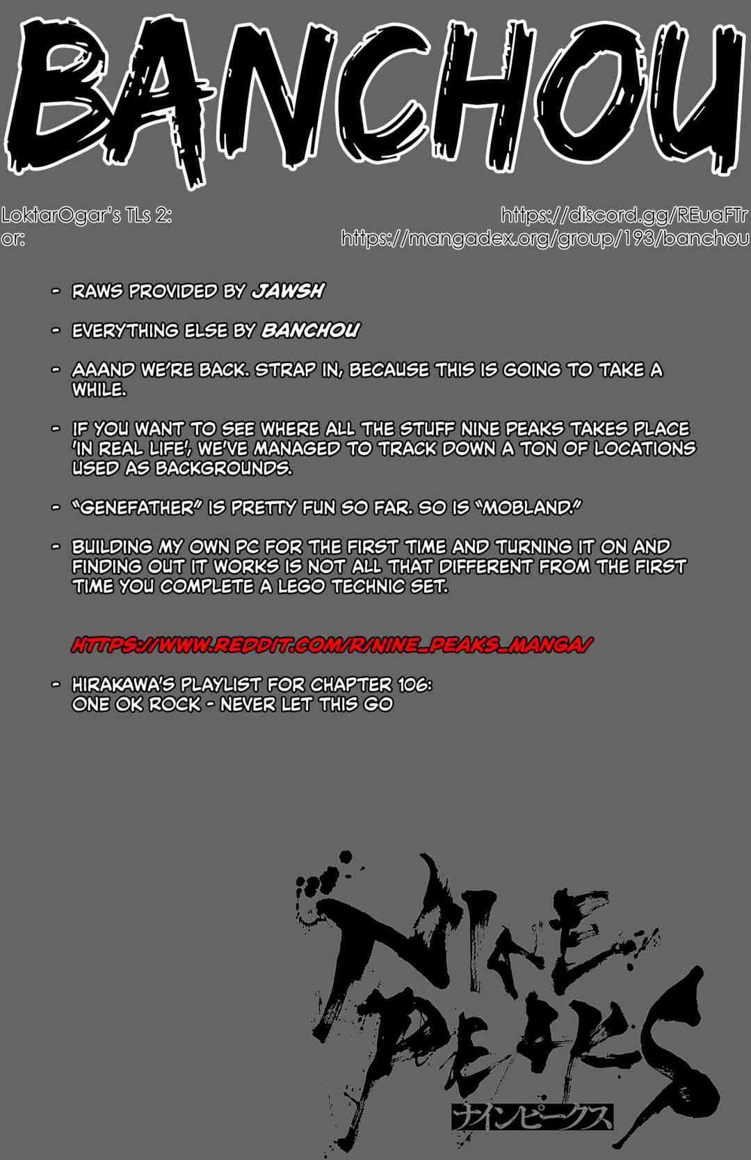 Page 1 Chapter 106 Nine Peaks
