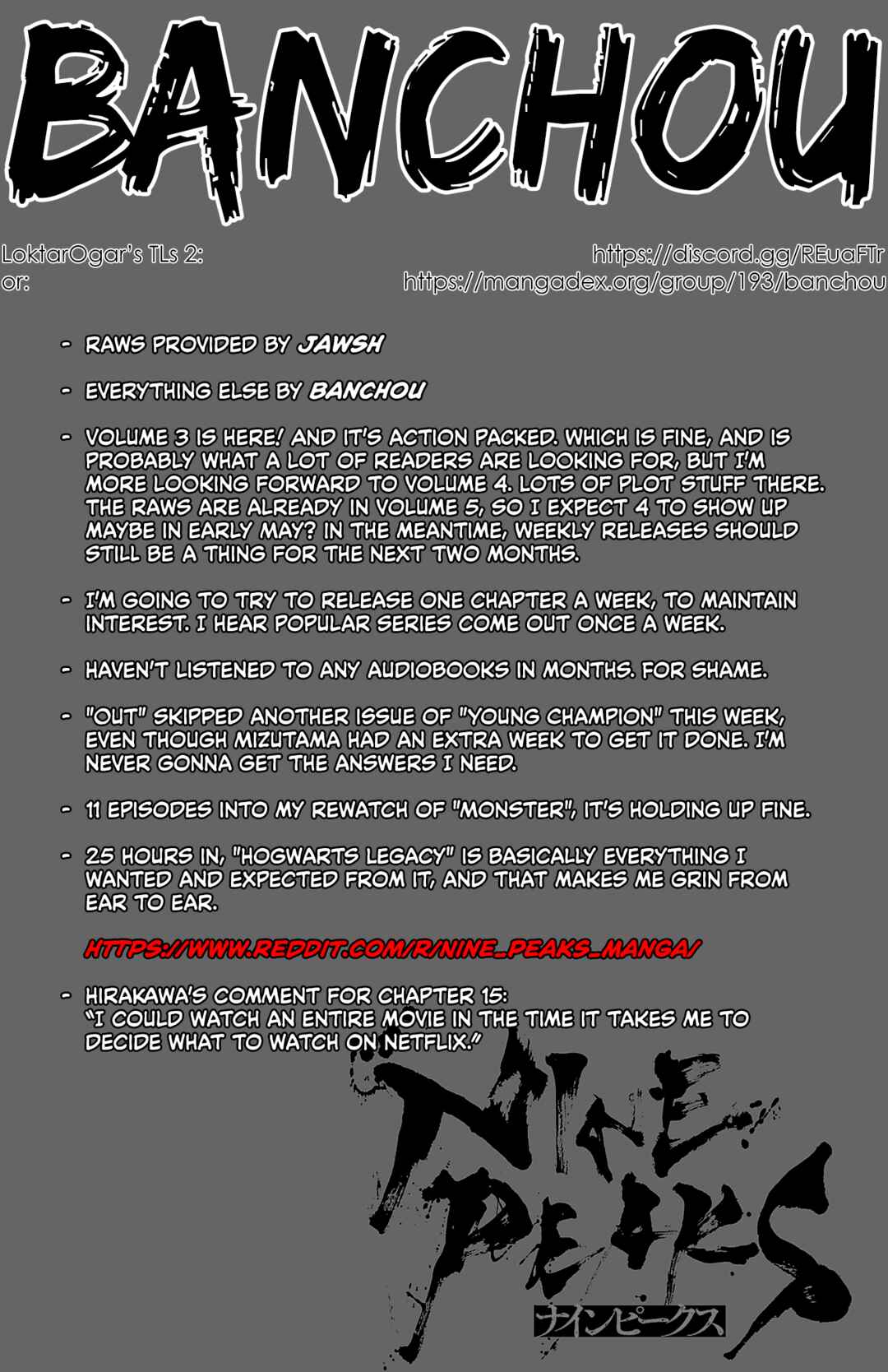 Page 1 Chapter 15 Nine Peaks