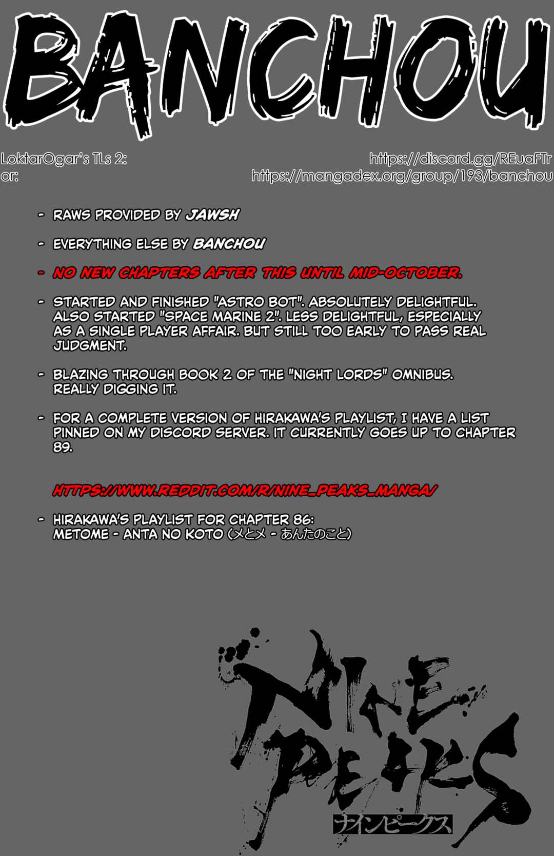 Page 1 Chapter 86 Nine Peaks