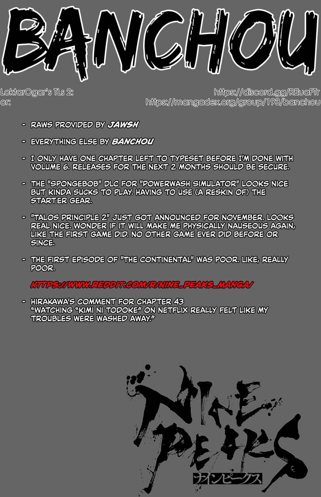 Page 1 Chapter 43 Nine Peaks