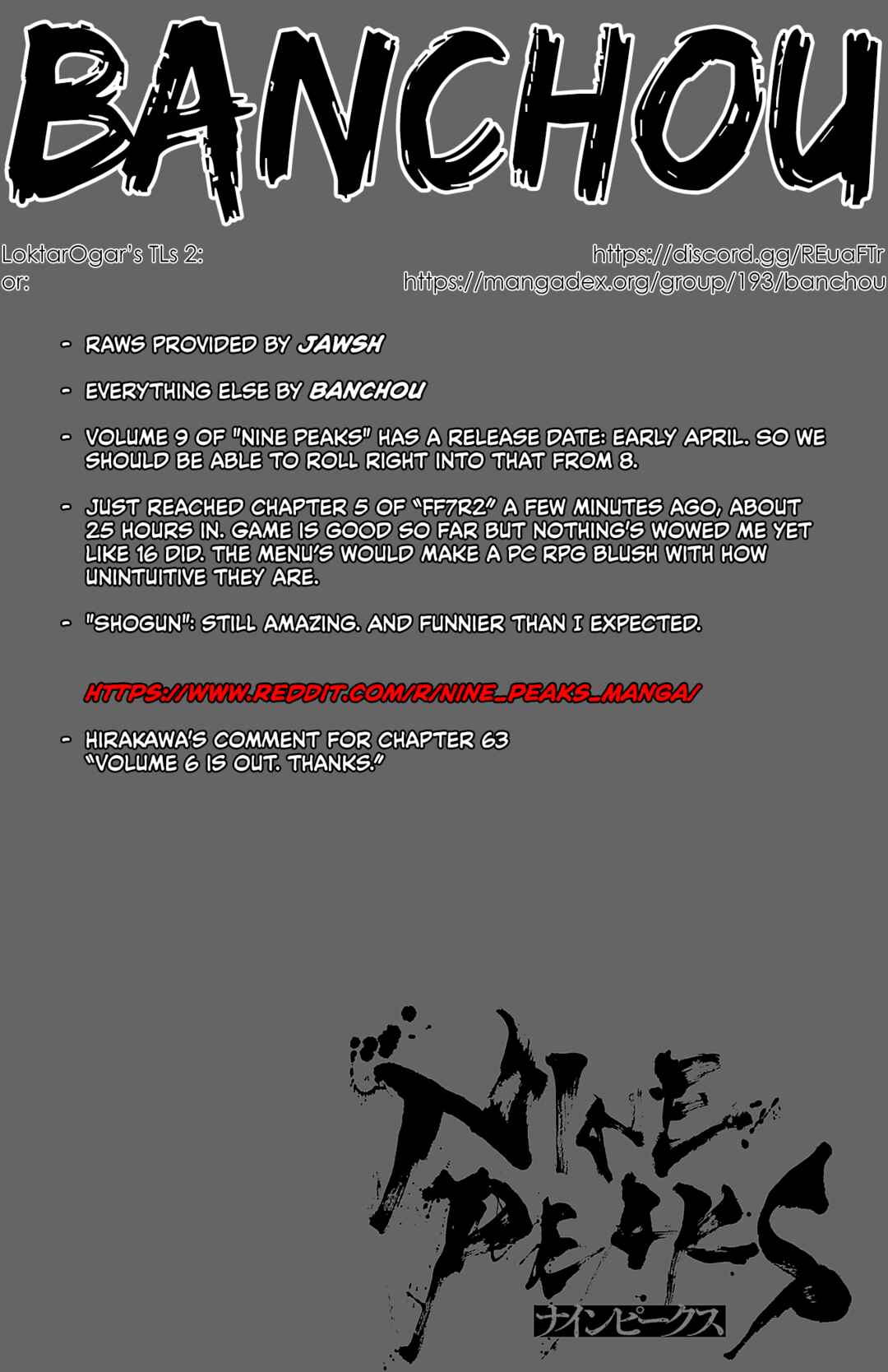 Page 1 Chapter 63 Nine Peaks