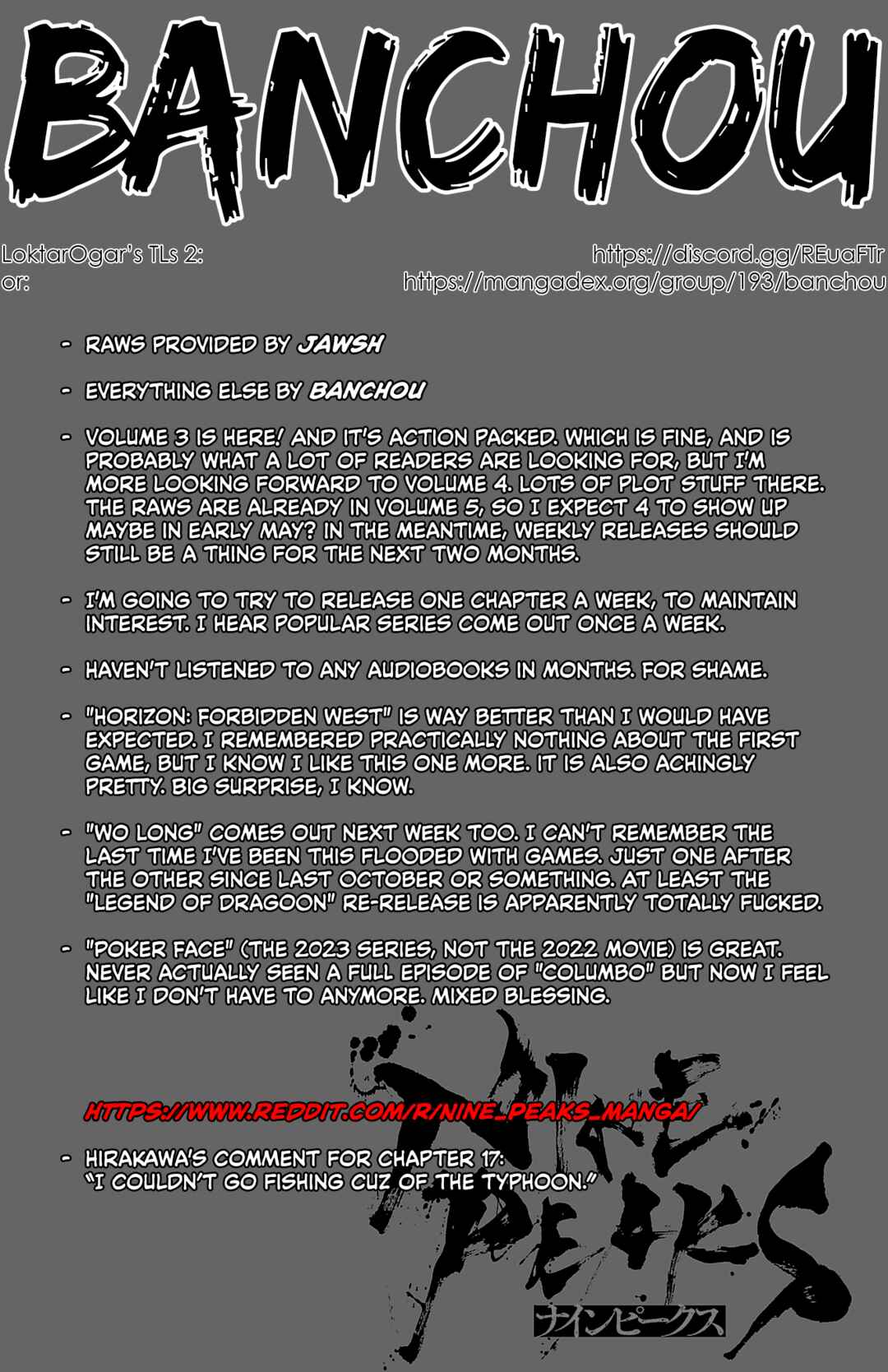 Page 1 Chapter 17 Nine Peaks
