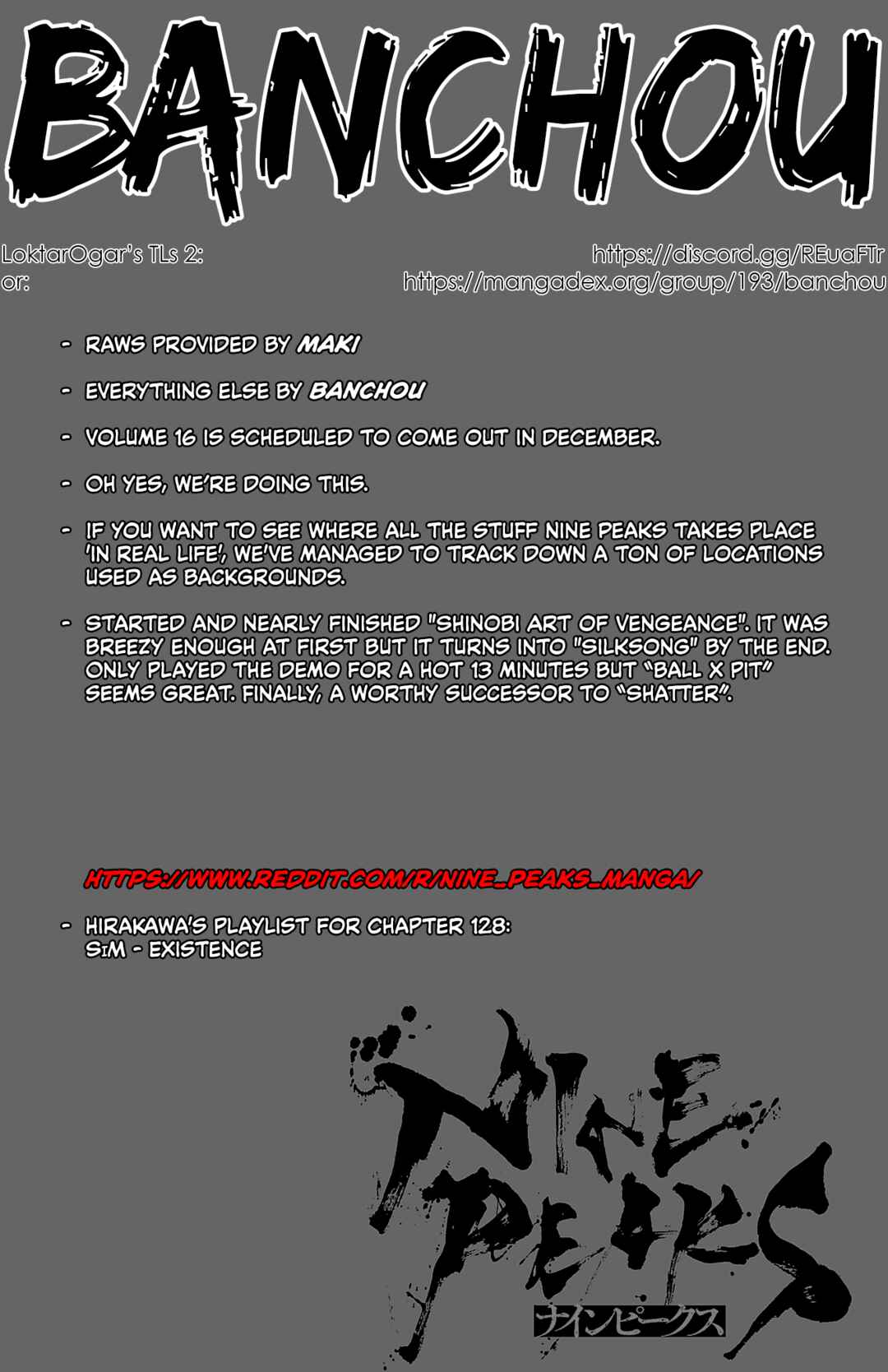Page 1 Chapter 128 Nine Peaks