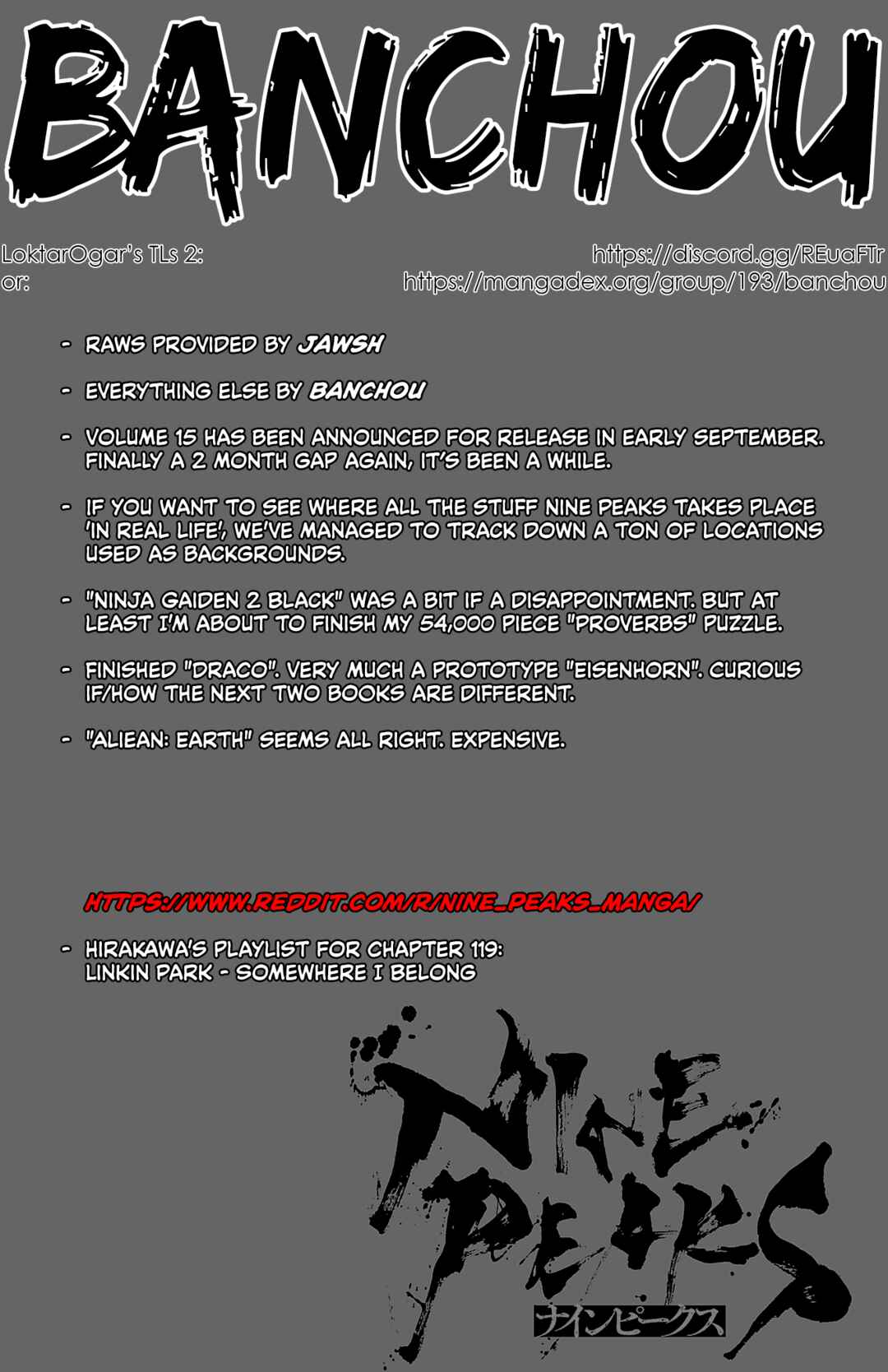 Page 1 Chapter 119 Nine Peaks