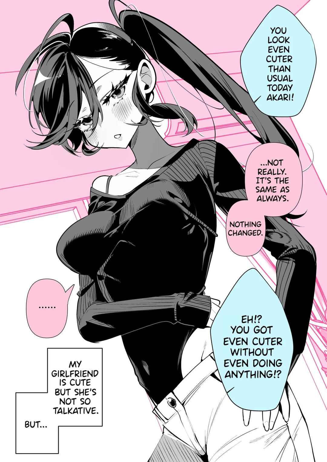 Page 1 Chapter 1 The ○○ Side of My Girlfriend Who Doesn’t Talk Much