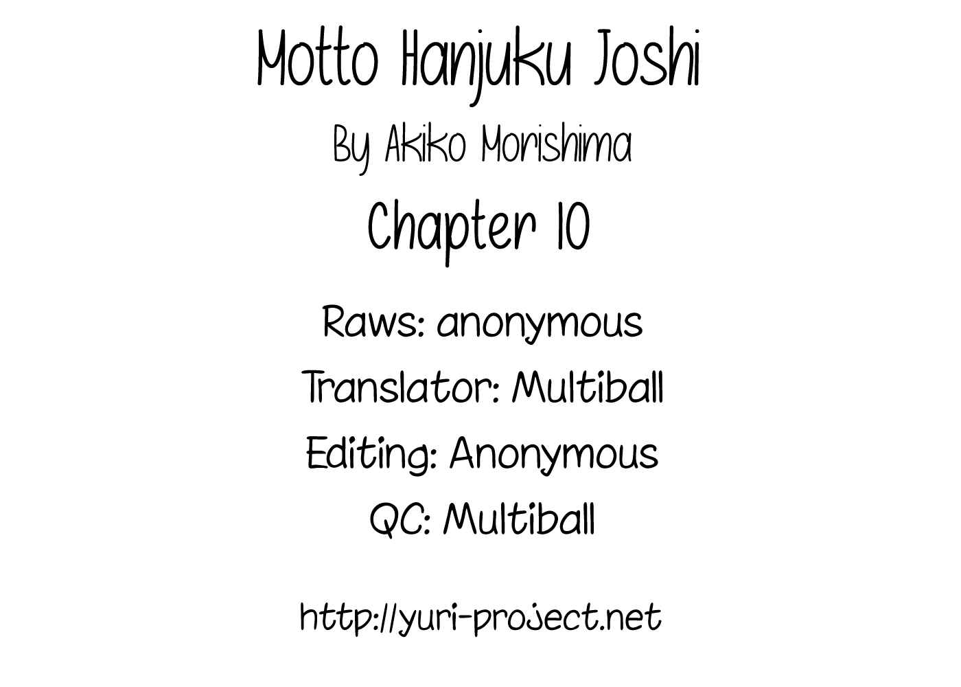 Page 1 Chapter 10 Motto Hanjuku Joshi