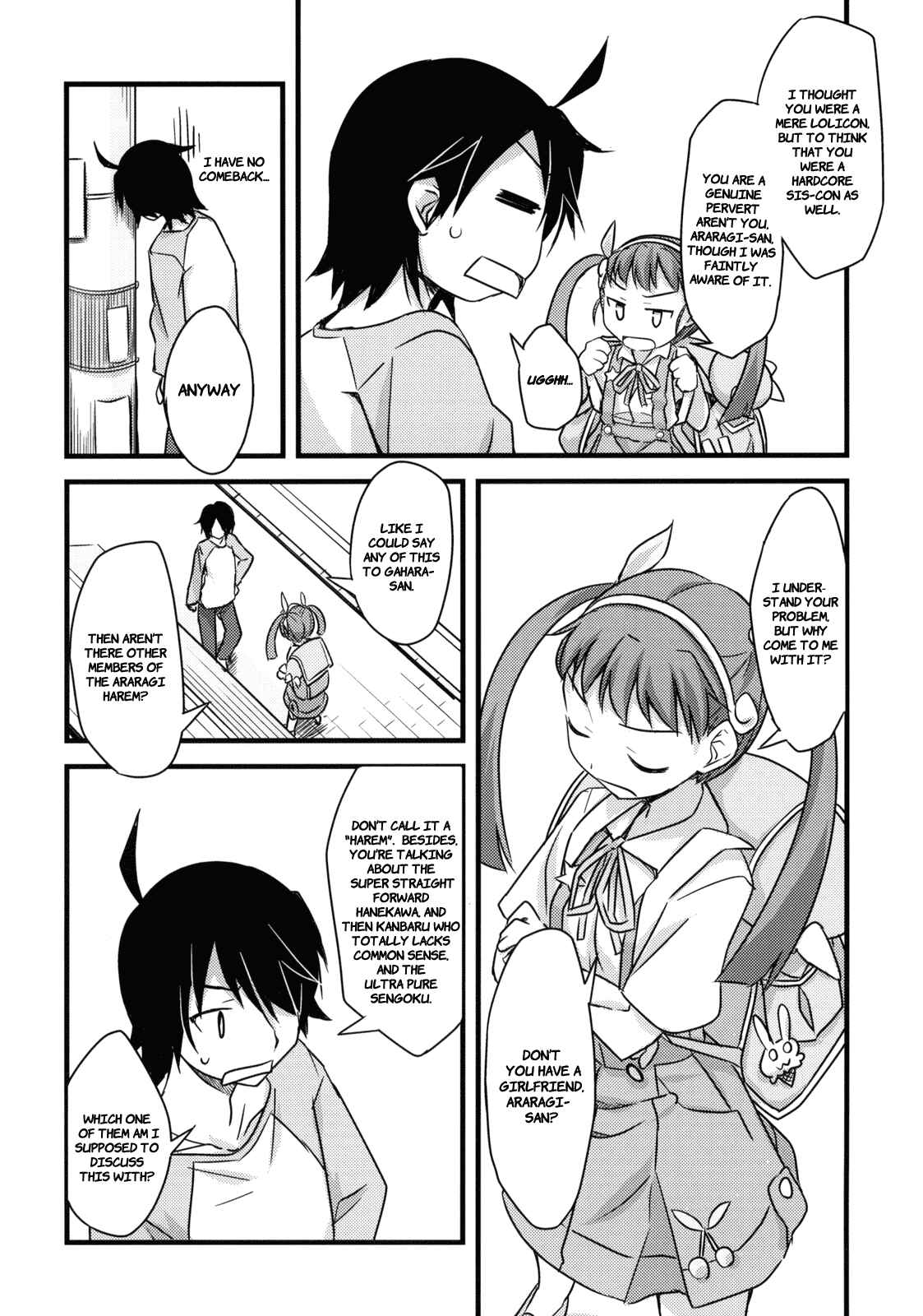 Page 10 Chapter Unknown_530a Bakemonogatari - Koyomi Sandwich! (Doujinshi)