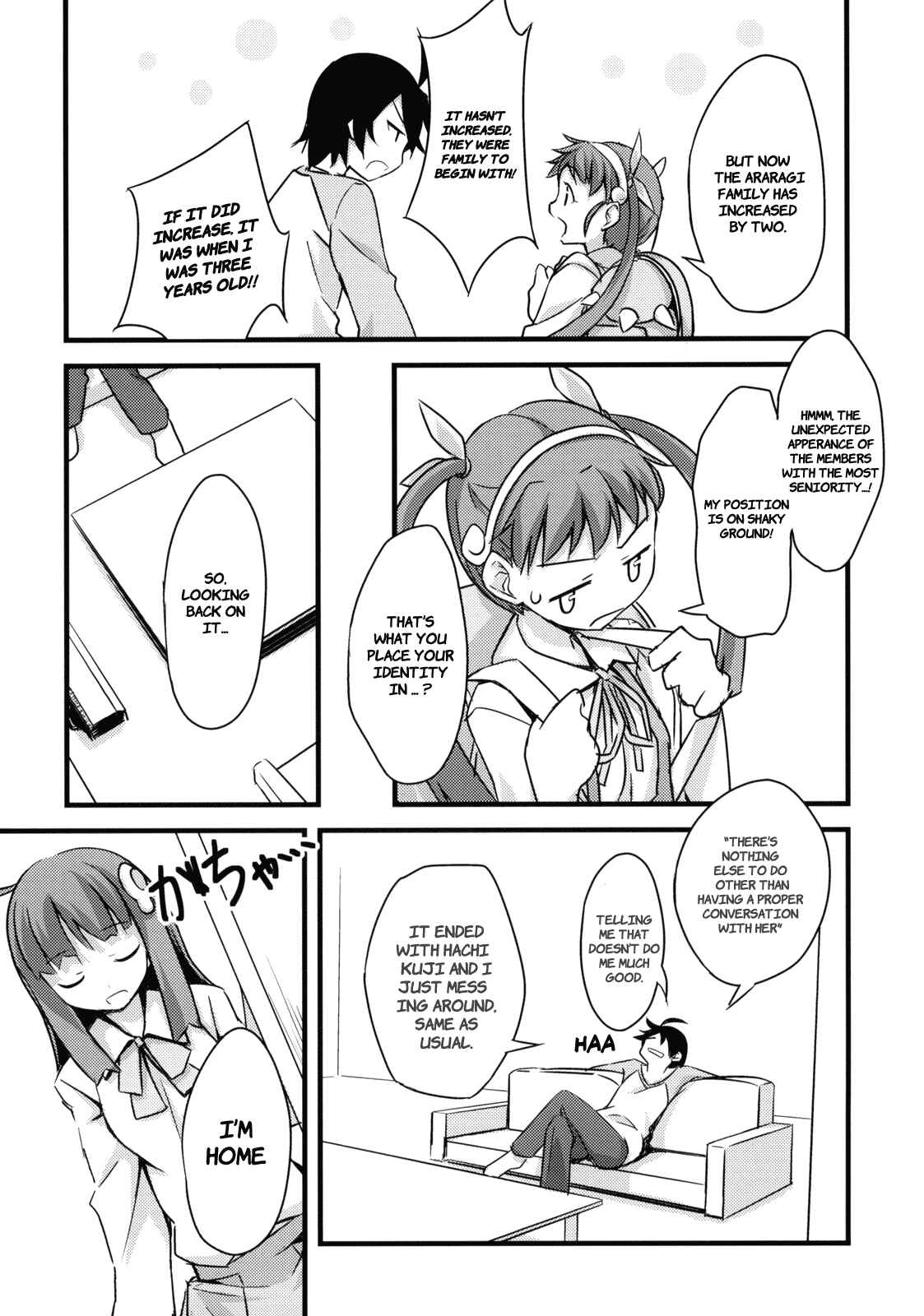 Page 12 Chapter Unknown_530a Bakemonogatari - Koyomi Sandwich! (Doujinshi)