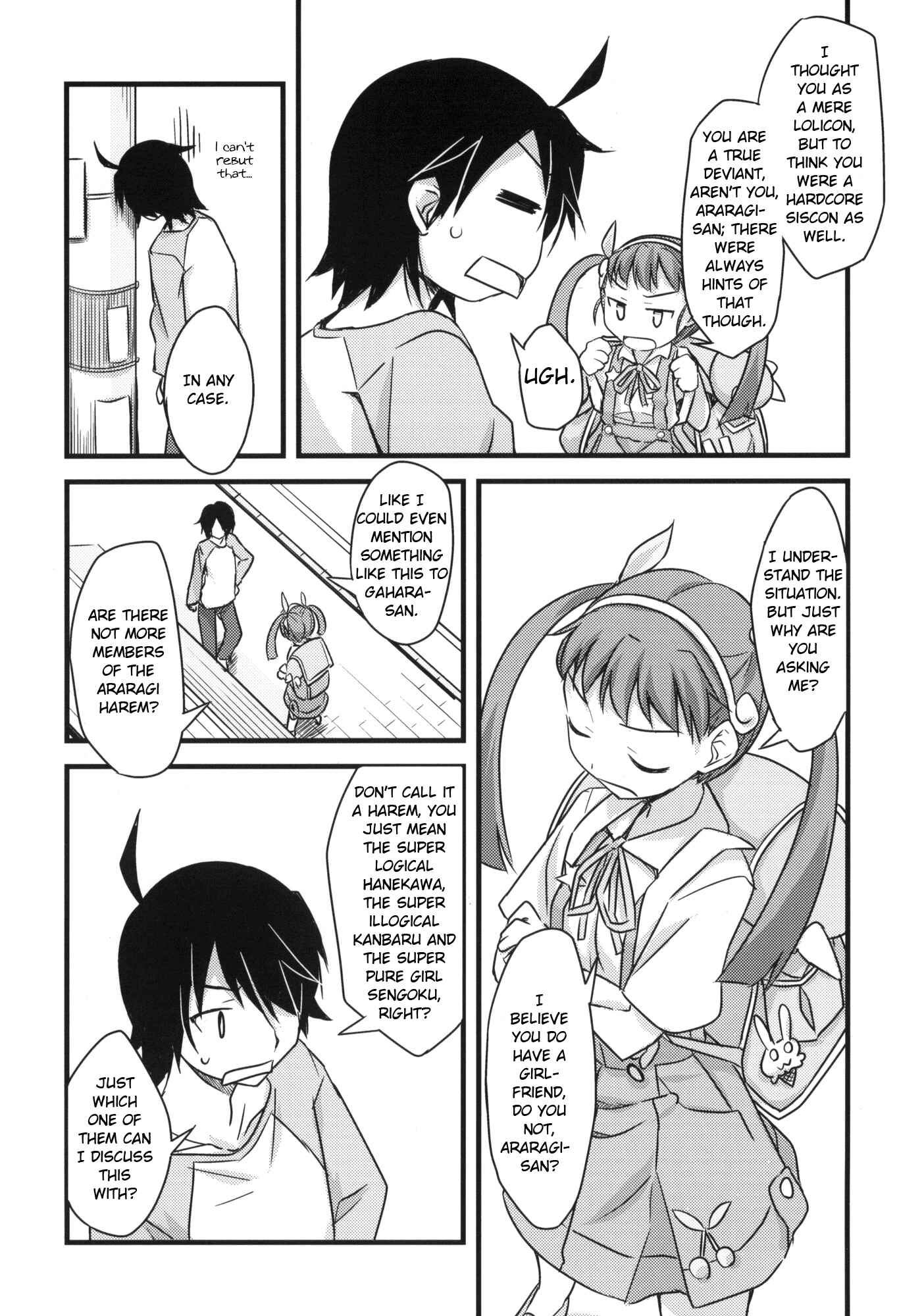 Page 11 Chapter Unknown_0419 Bakemonogatari - Koyomi Sandwich! (Doujinshi)