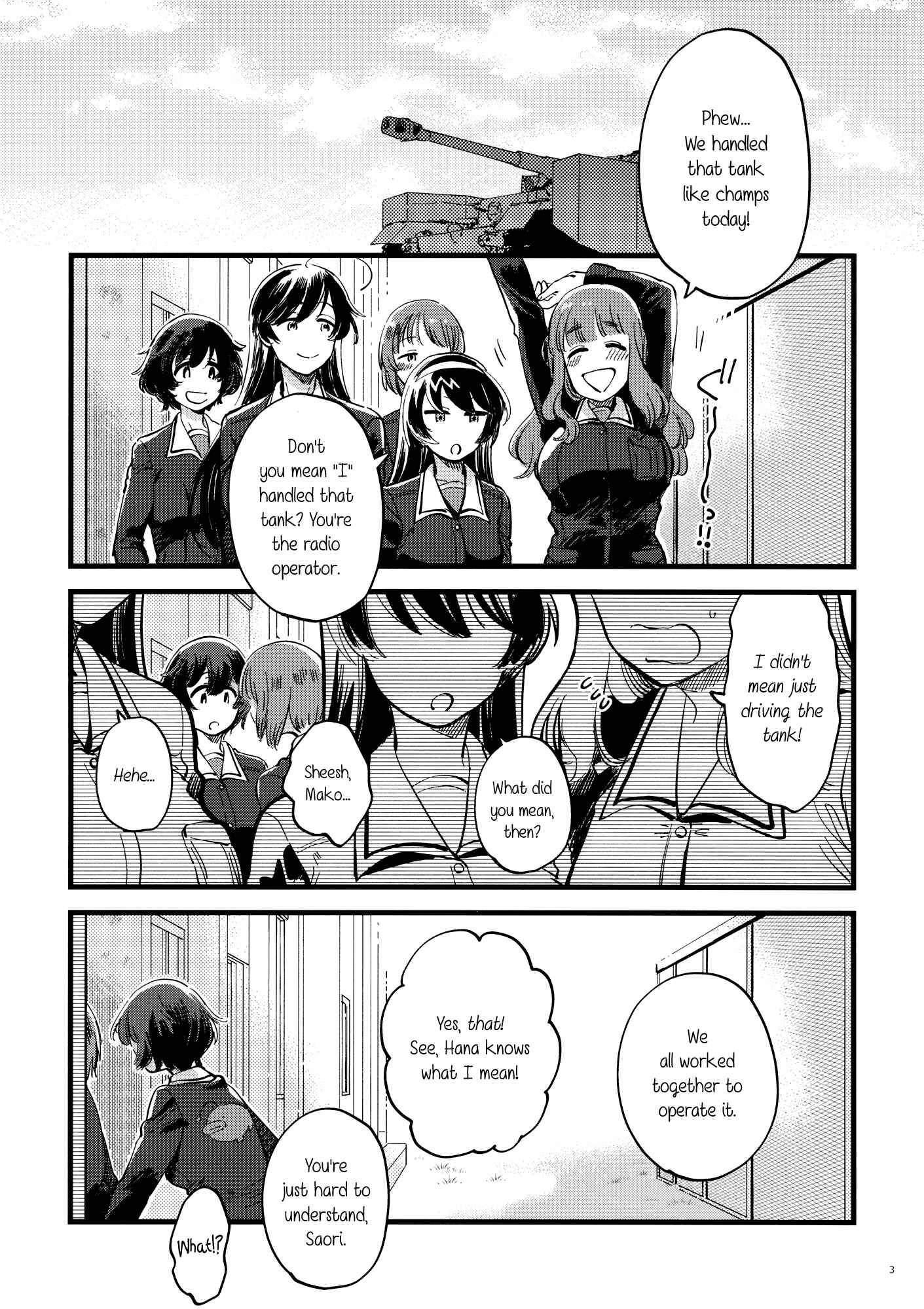 Page 3 Chapter Unknown_3b27 GIRLS und PANZER - Yasashiku, Sawatte, Oku made Furete (Doujinshi)