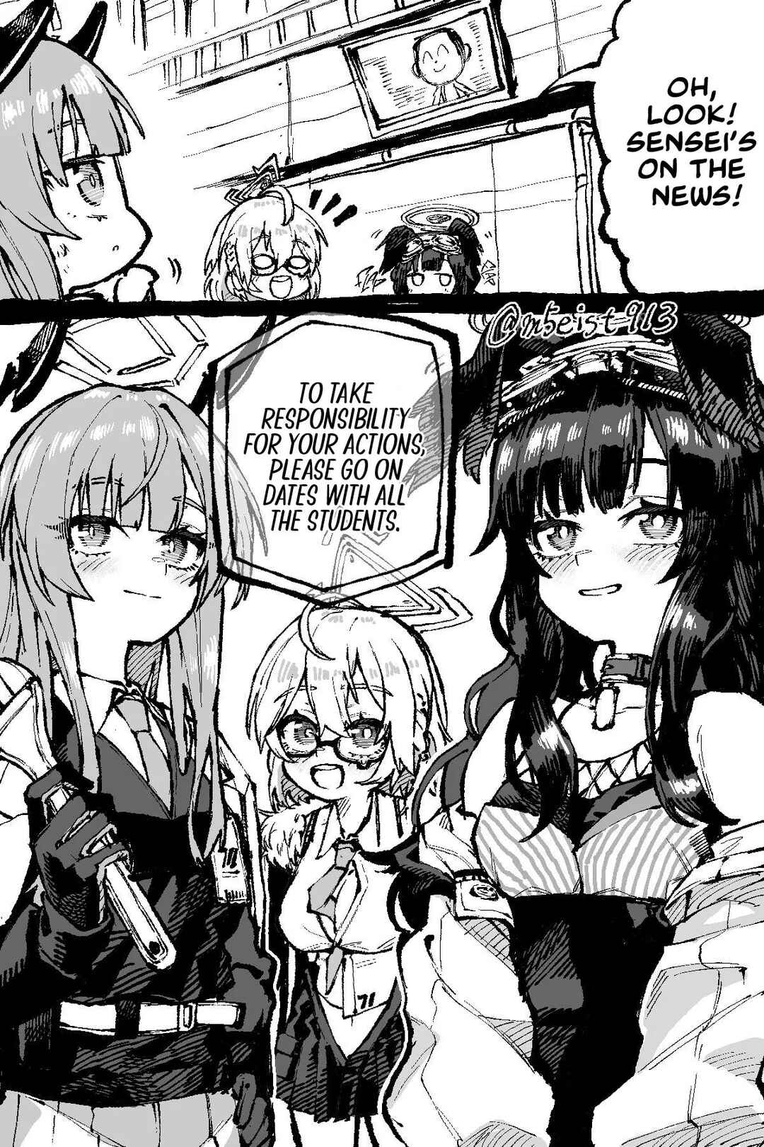 Page 1 Chapter 31 Blue Archive - JAZZs Twitter Content (Doujinshi)