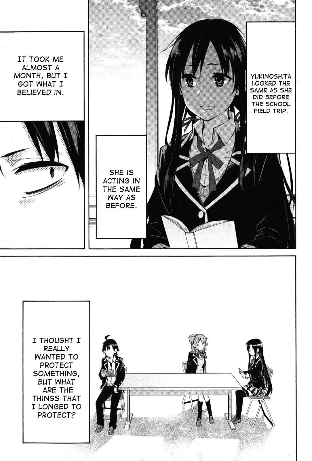 Page 48 Chapter 34 Yahari Ore no Seishun Love Come wa Machigatteiru.: Monologue