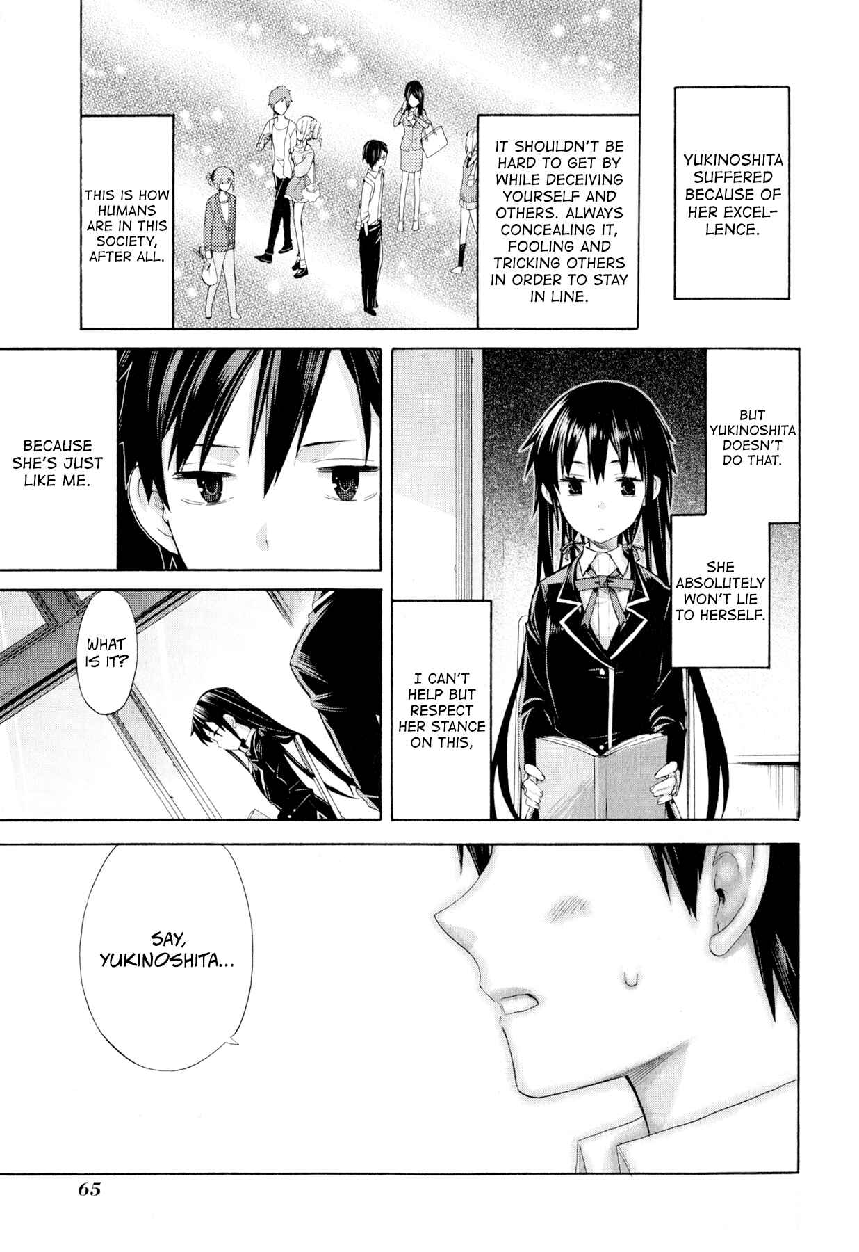 Page 11 Chapter 2 Yahari Ore no Seishun Love Come wa Machigatteiru.: Monologue