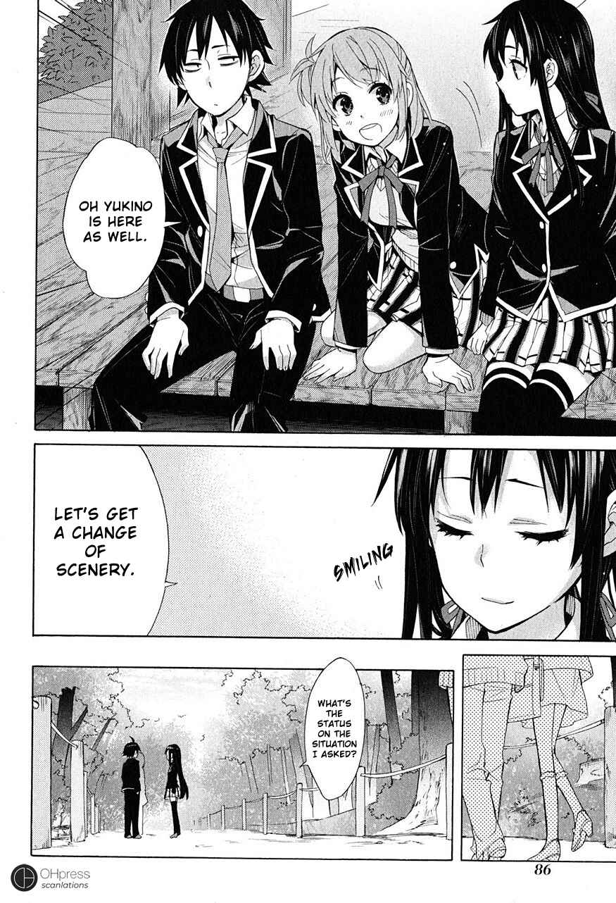 Page 22 Chapter 28 Yahari Ore no Seishun Love Come wa Machigatteiru.: Monologue