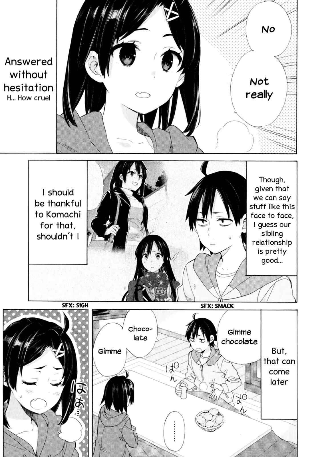 Page 7 Chapter 57 Yahari Ore no Seishun Love Come wa Machigatteiru.: Monologue