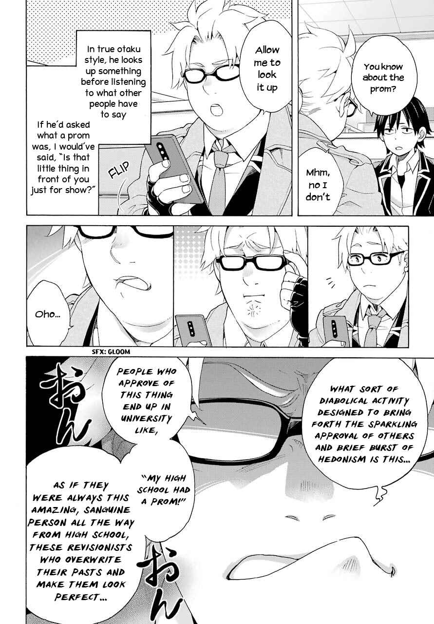 Page 22 Chapter 82 Yahari Ore no Seishun Love Come wa Machigatteiru.: Monologue