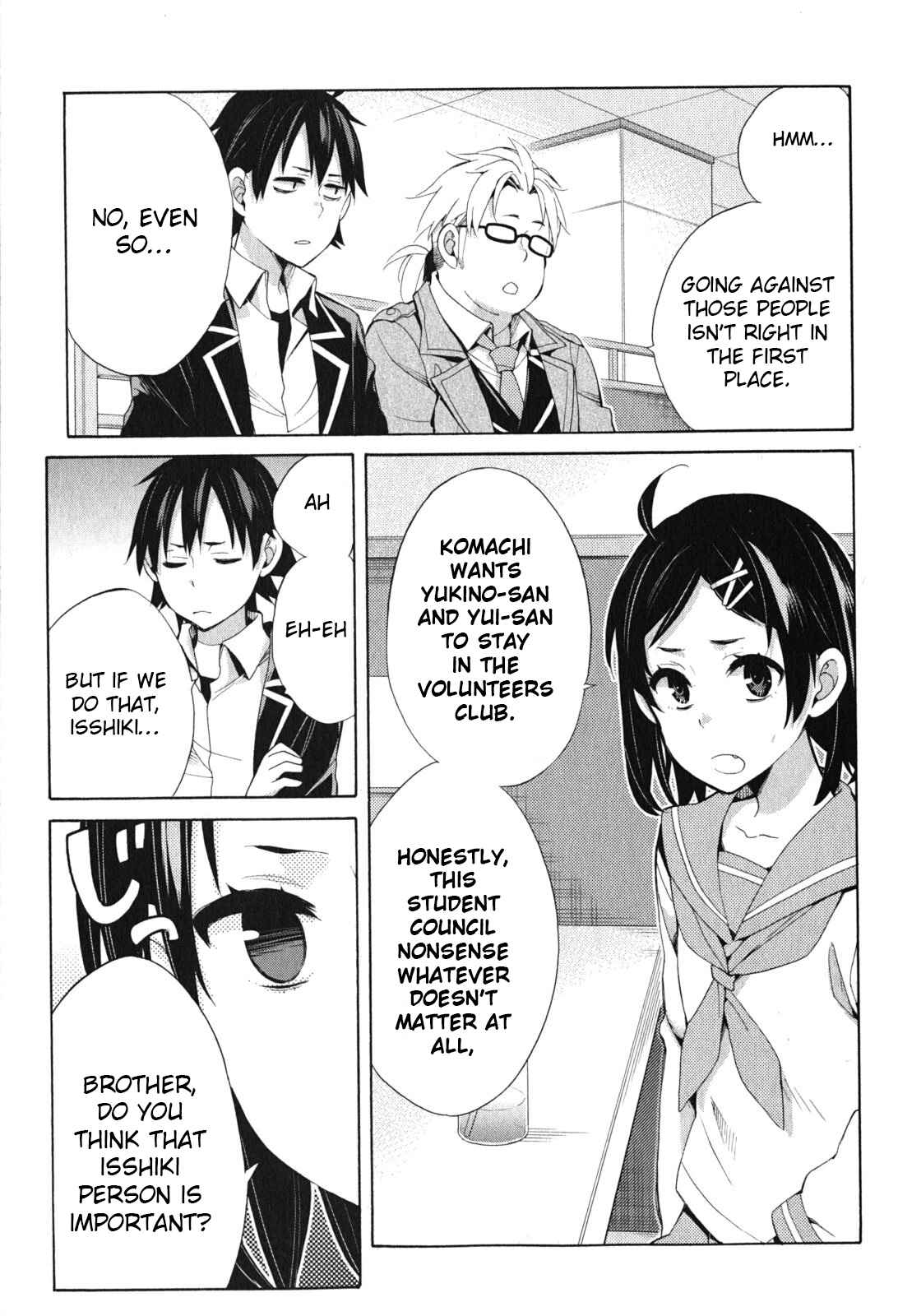 Page 51 Chapter 33 Yahari Ore no Seishun Love Come wa Machigatteiru.: Monologue