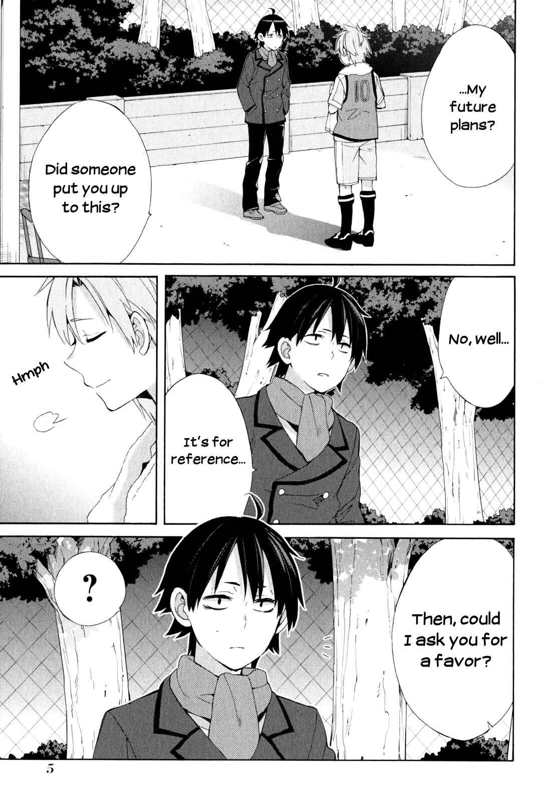 Page 7 Chapter 49 Yahari Ore no Seishun Love Come wa Machigatteiru.: Monologue