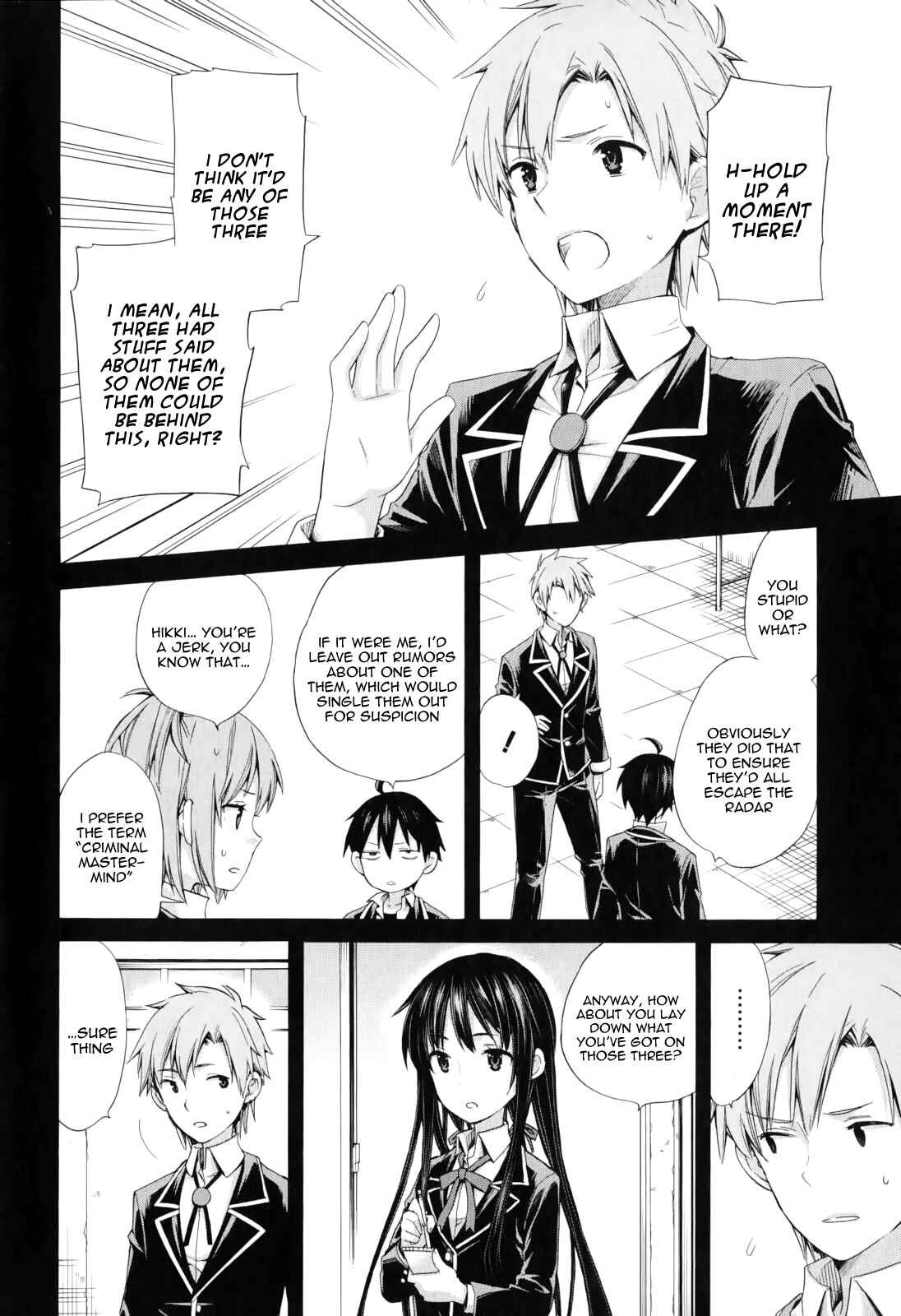 Page 4 Chapter 9 Yahari Ore no Seishun Love Come wa Machigatteiru.: Monologue