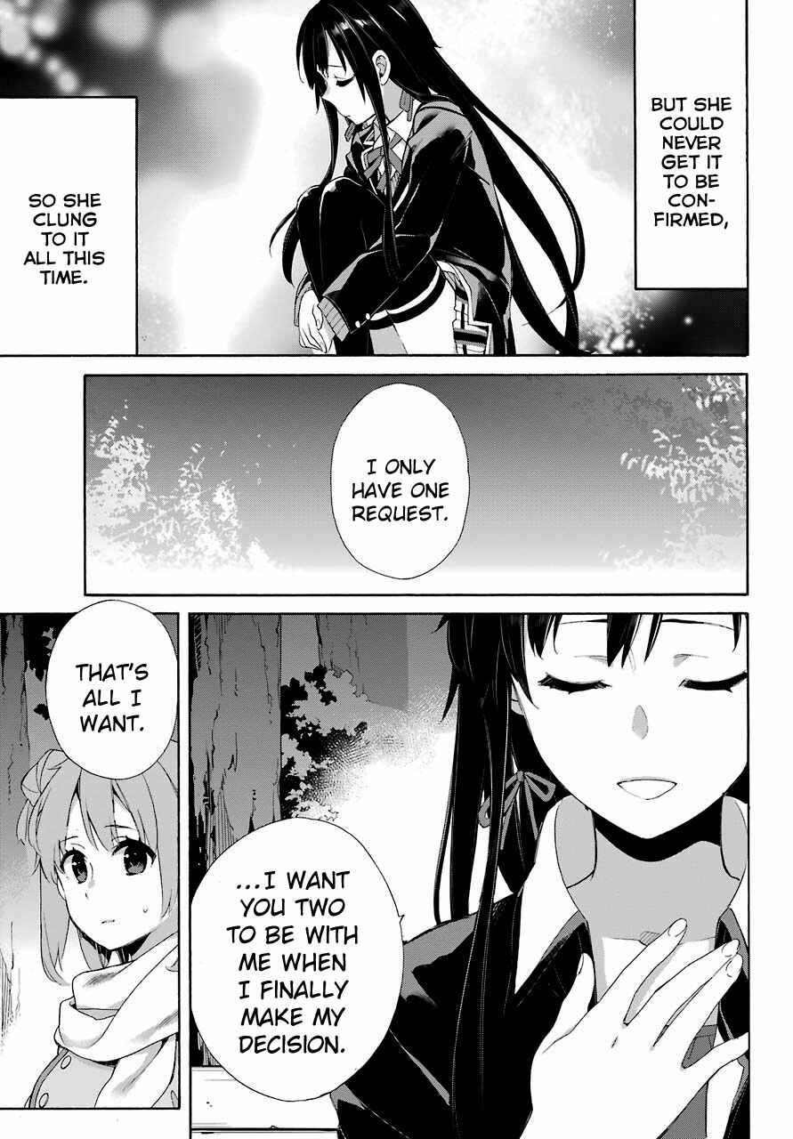 Page 33 Chapter 60 Yahari Ore no Seishun Love Come wa Machigatteiru.: Monologue
