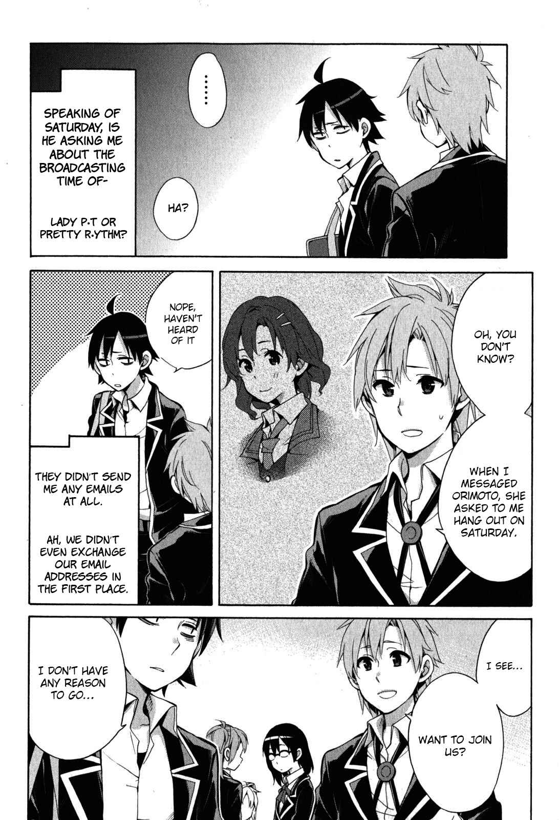 Page 5 Chapter 32 Yahari Ore no Seishun Love Come wa Machigatteiru.: Monologue