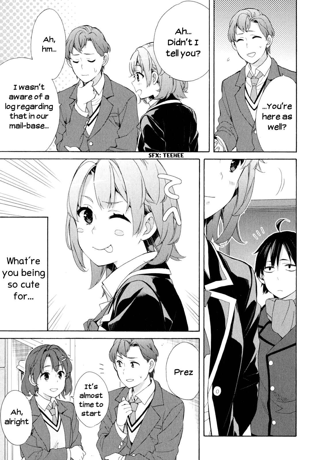 Page 19 Chapter 53 Yahari Ore no Seishun Love Come wa Machigatteiru.: Monologue
