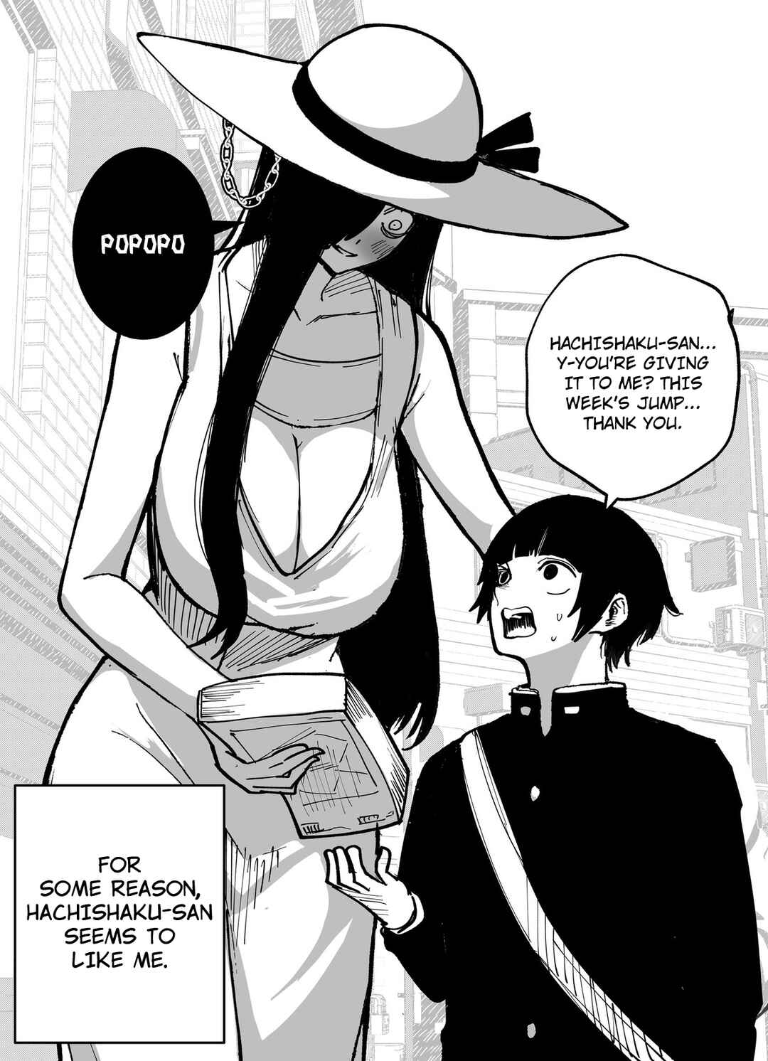 Page 1 Chapter 4 Hachishaku-sama VS Giant Woman