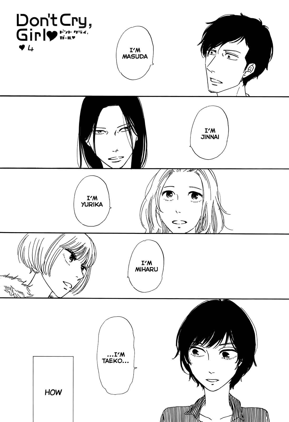 Page 1 Chapter 4 Dont Cry, Girl ♥