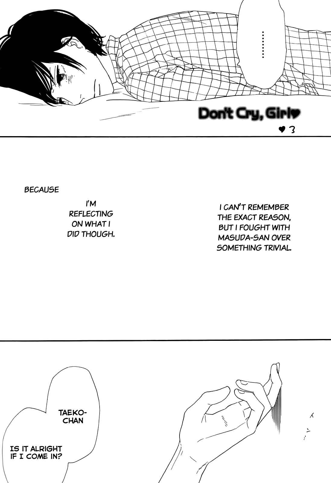 Page 1 Chapter 3 Dont Cry, Girl ♥