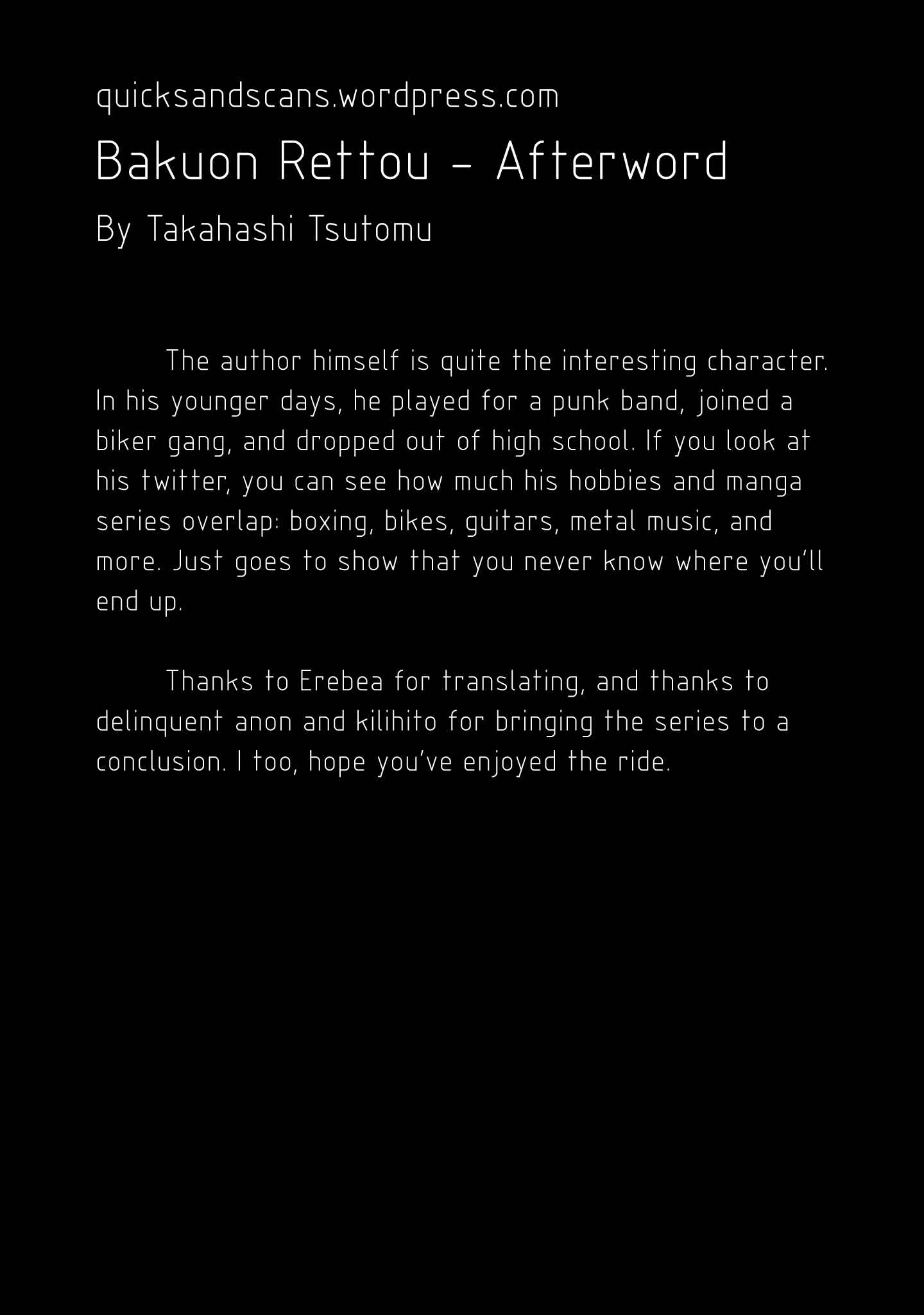Page 1 Chapter 105.5 Bakuon Rettou