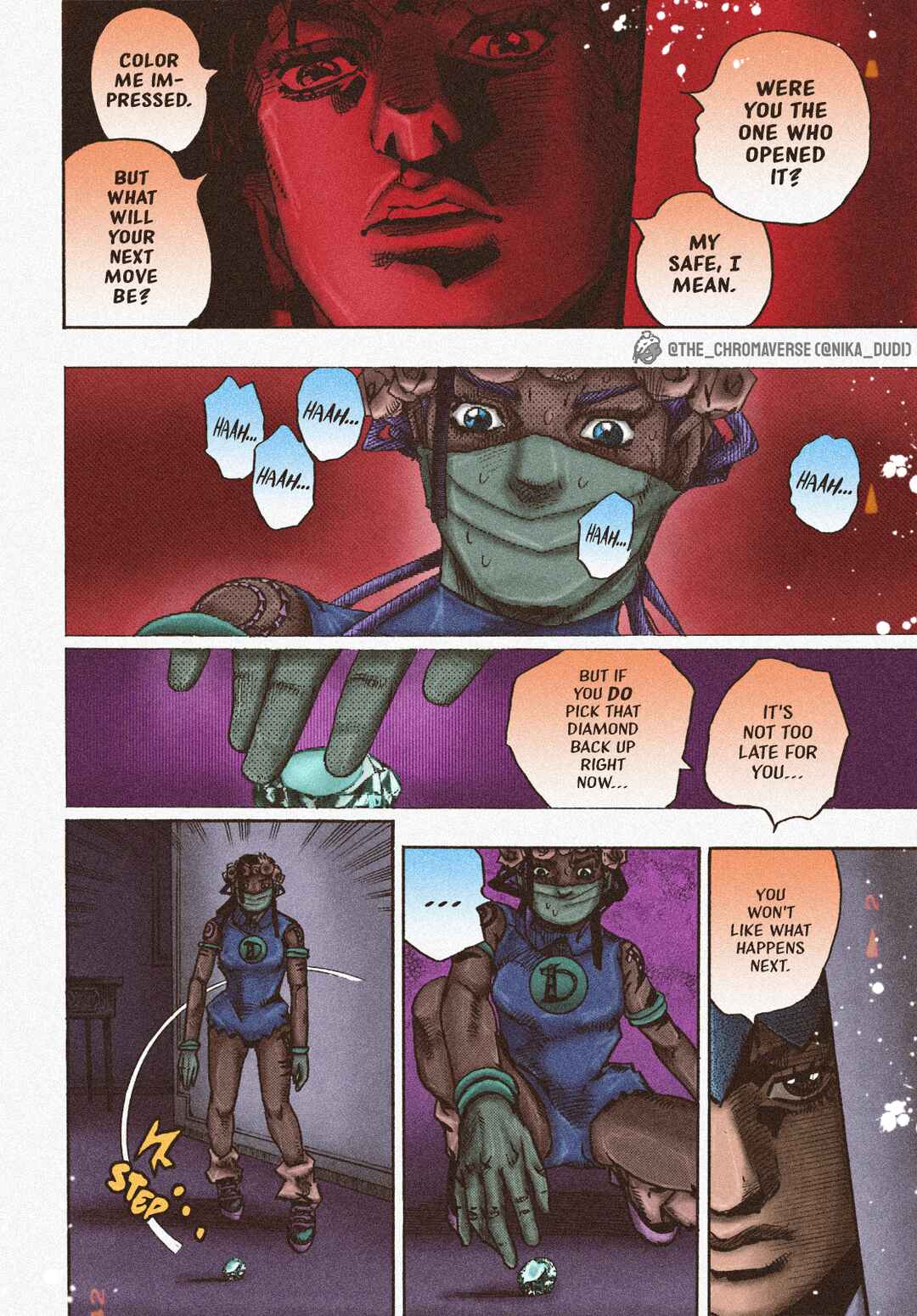 Page 23 Chapter 4 JoJos Bizarre Adventure Part 9 - The JOJOLands (Fan-Colored)