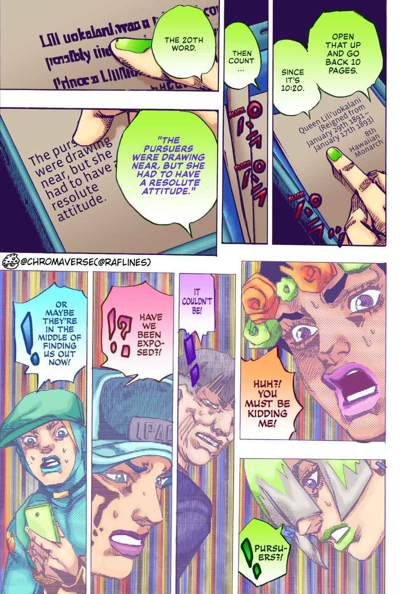 Page 19 Chapter 22 JoJos Bizarre Adventure Part 9 - The JOJOLands (Fan-Colored)