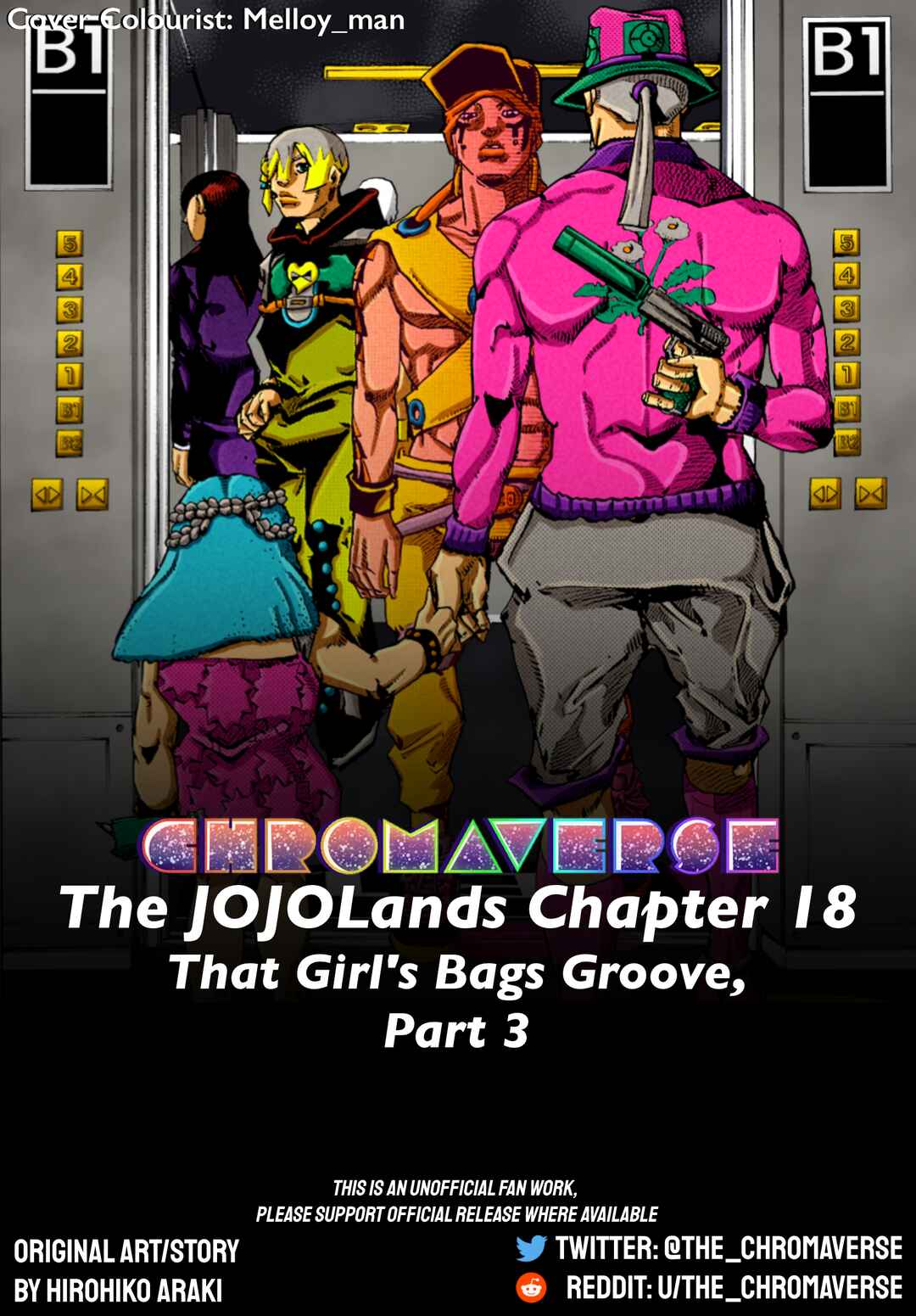Page 1 Chapter 18 JoJos Bizarre Adventure Part 9 - The JOJOLands (Fan-Colored)