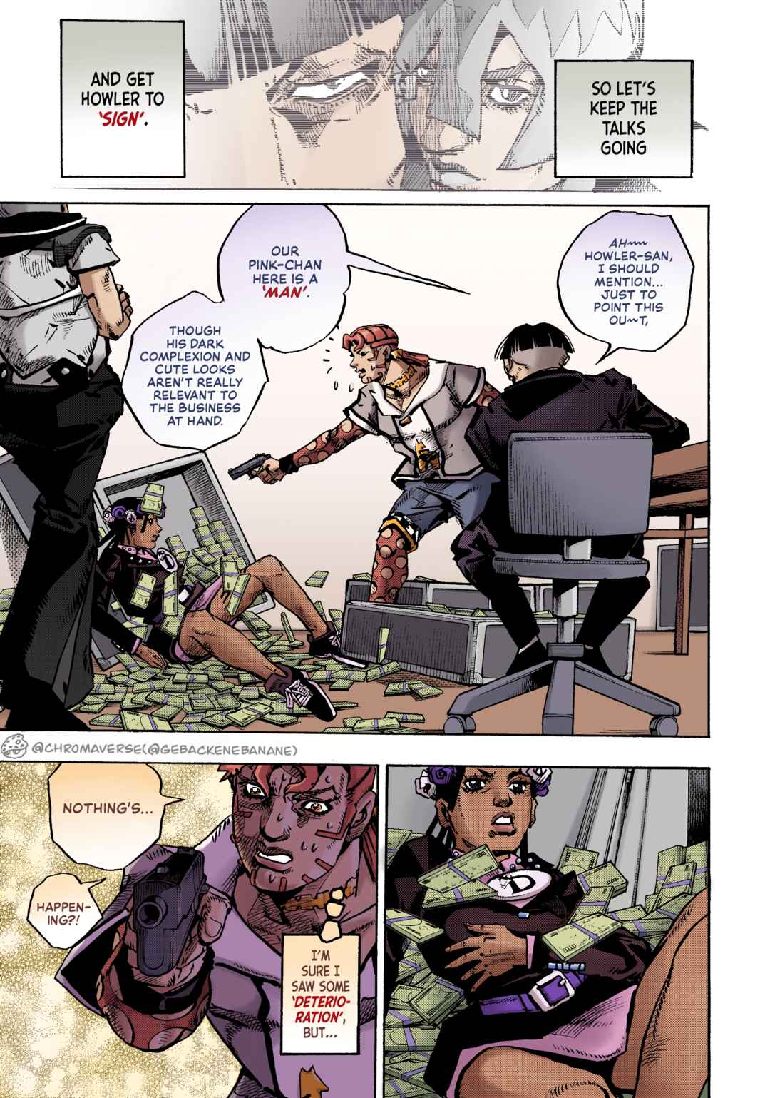 Page 16 Chapter 24 JoJos Bizarre Adventure Part 9 - The JOJOLands (Fan-Colored)
